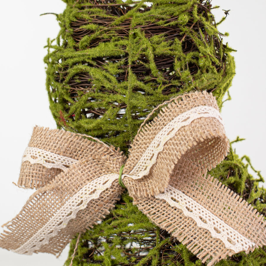 13" Green Moss Bunny detail photo 3