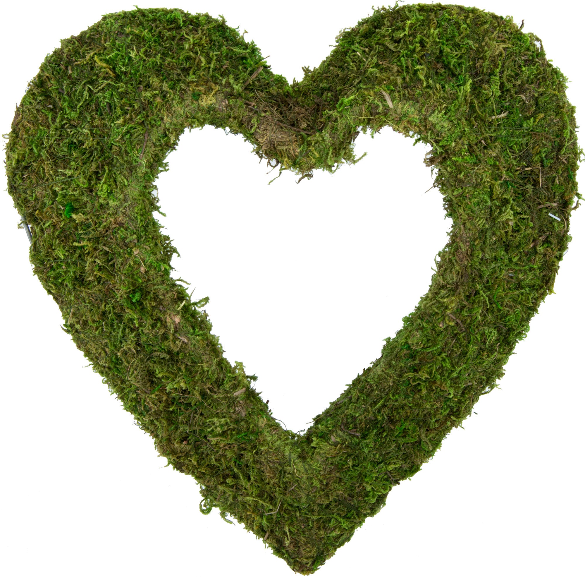 12" Green Moss Heart Item Number: KC1073