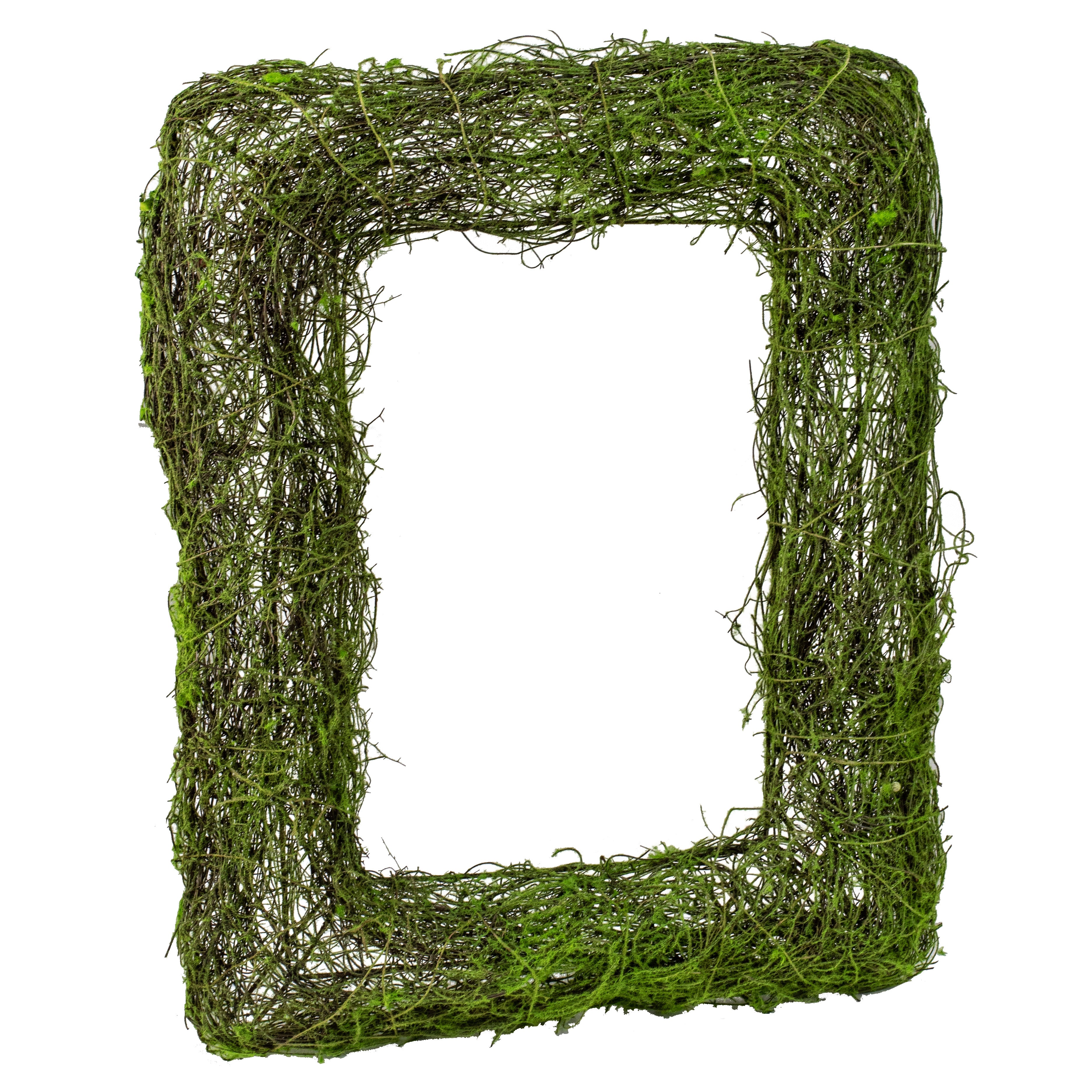 19" Green Moss Rectangle Wreath Item Number: 62069GN