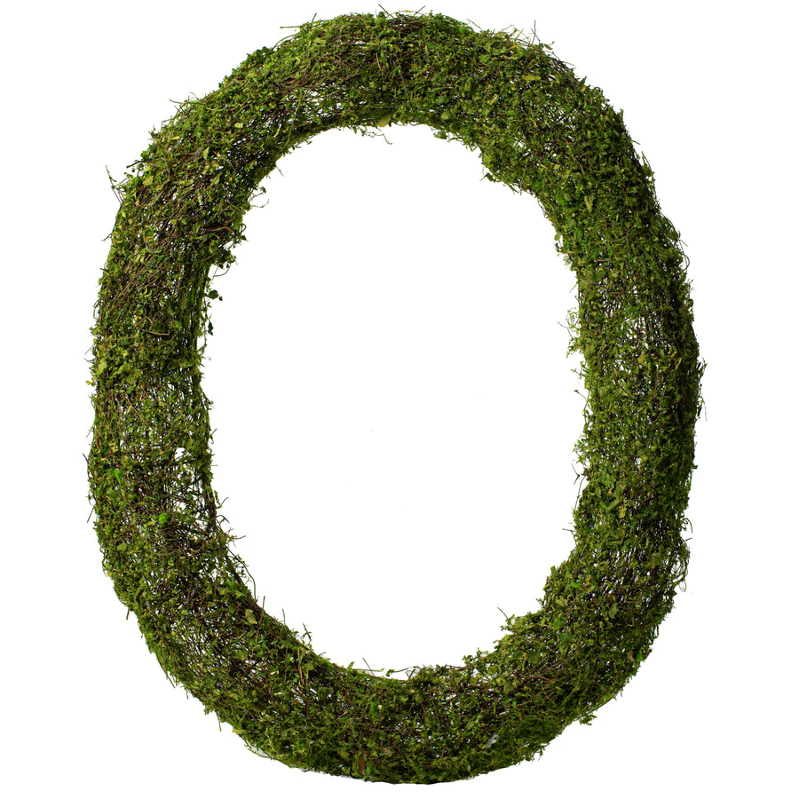 22" Green Moss Vine Wreath: Oval Item Number: 62647GN