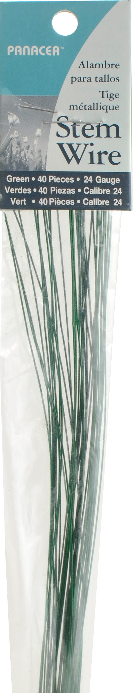 18" Green Stem Wire: 24 Gauge (40 Pcs) Item Number: 562418