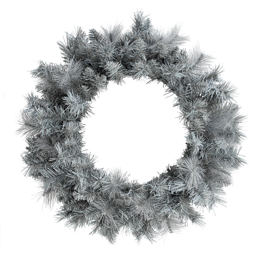 24" Grey Peak Pine Wreath Item Number: 84408WR24