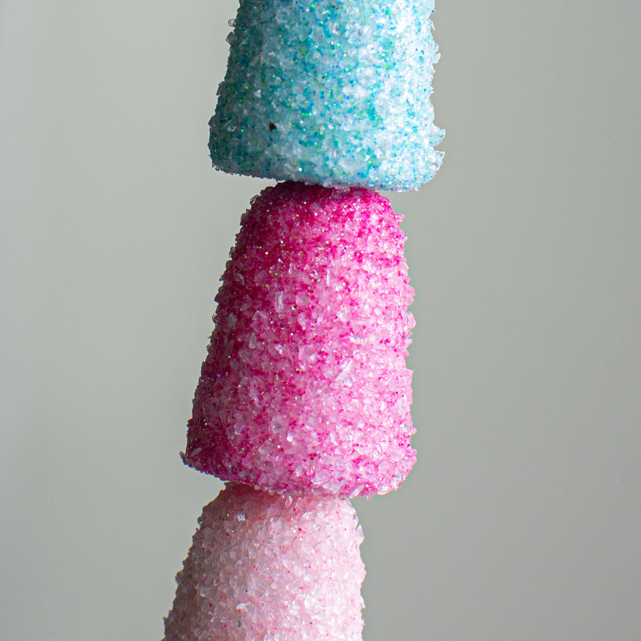 4' Gumdrop Garland: Fuchsia, Pink, Blue detail photo 3
