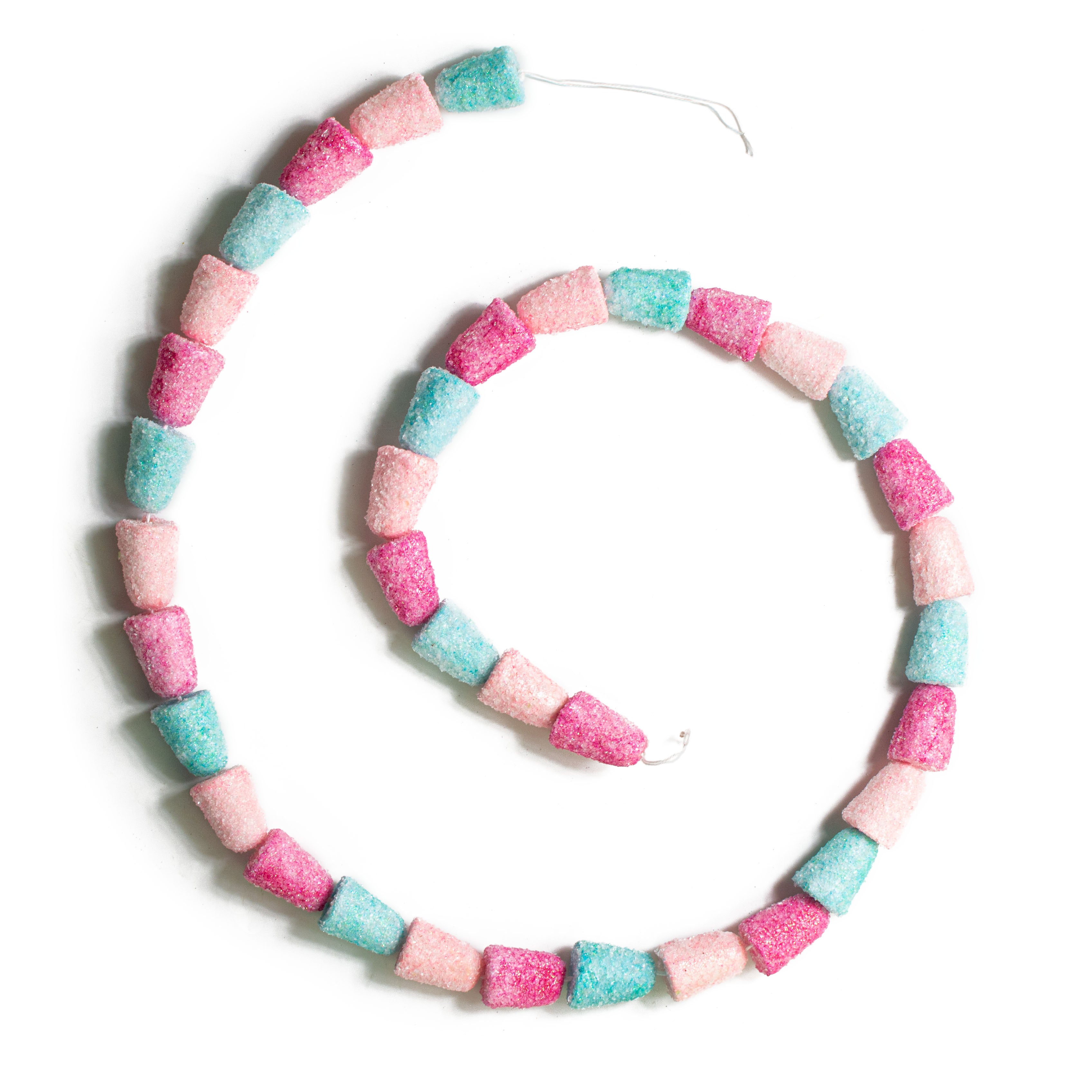 4' Gumdrop Garland: Fuchsia, Pink, Blue Item Number: 85566BTPKBL