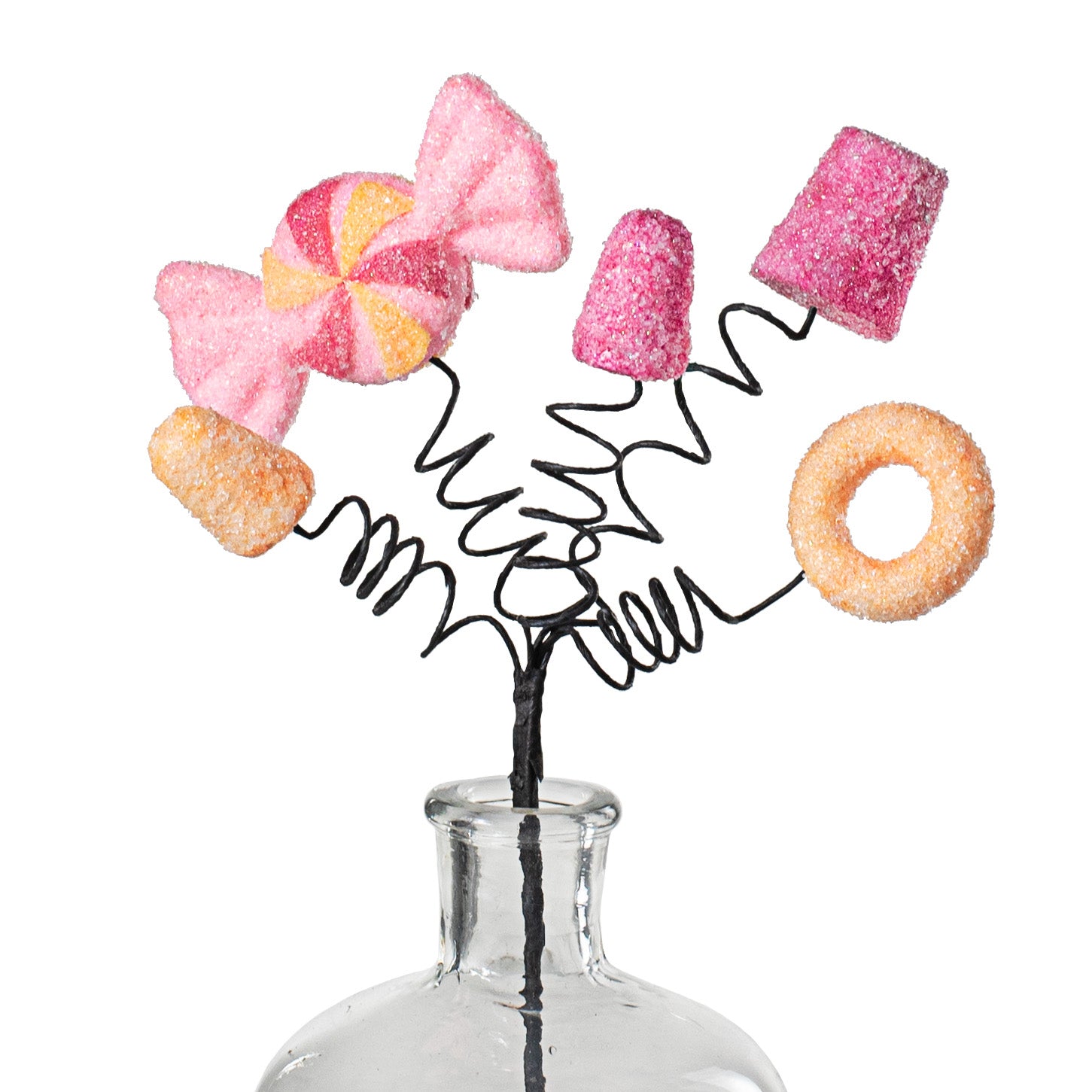 16" Gumdrop & Ring Candy Pick: Orange, Fuchsia, Pink Item Number: 56904ORBTPK