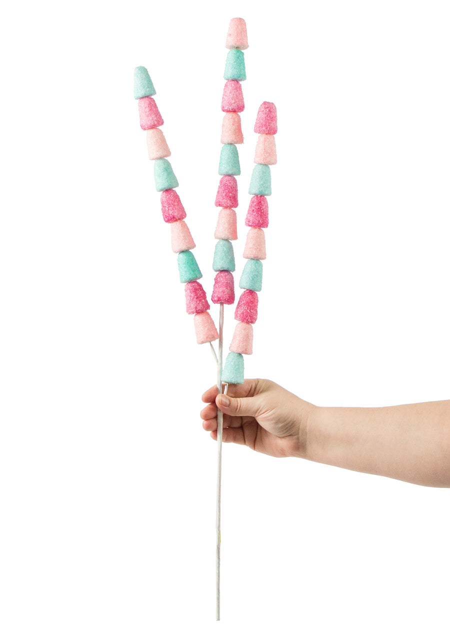 28" Gumdrop Spray: Fuchsia, Pink, Blue detail photo 3
