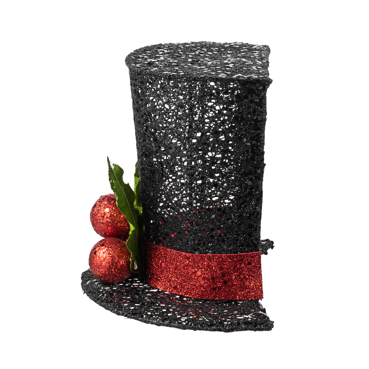 6" Half-a-Hat Glitter Mesh Top Hat detail photo 3