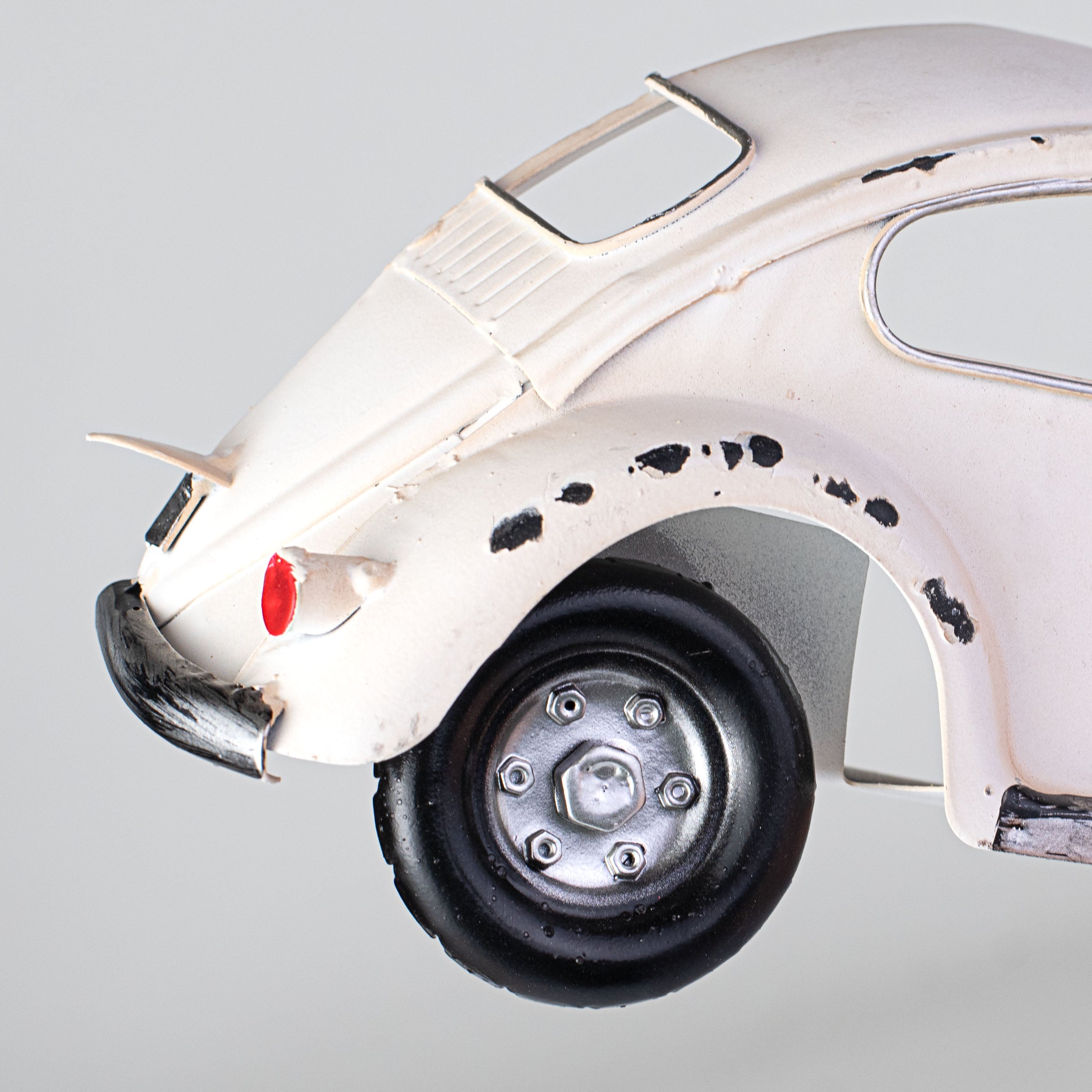 12" Half Bug Car Decoration: Antique White detail photo 4