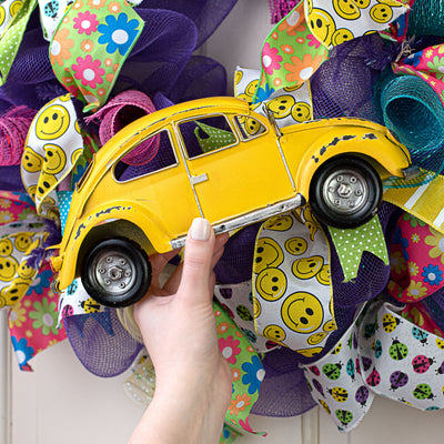 12" Half Bug Car Decoration: Antique Yellow Lifestyle Photo