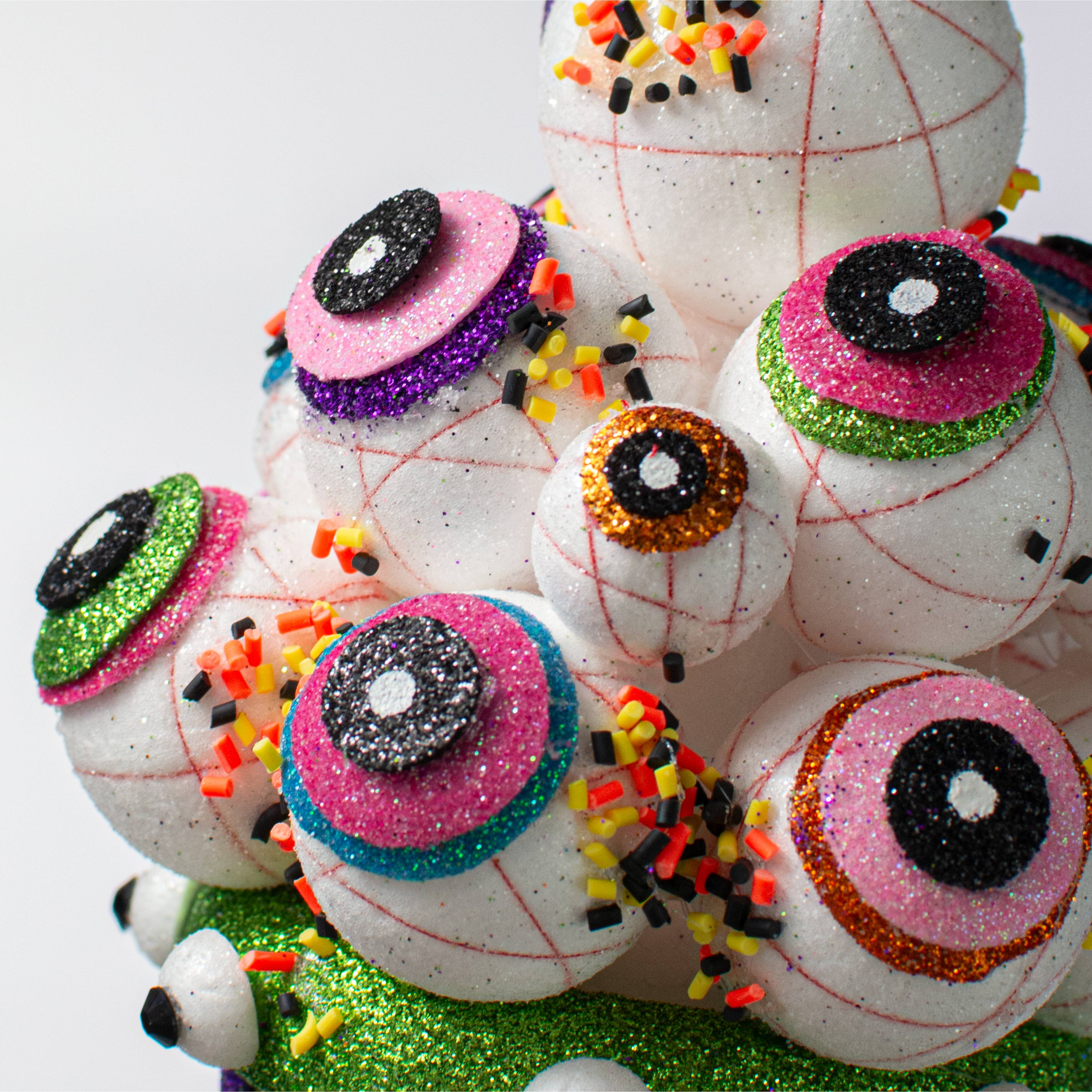 19" Halloween Eyeballs Cupcake Pick detail photo 6