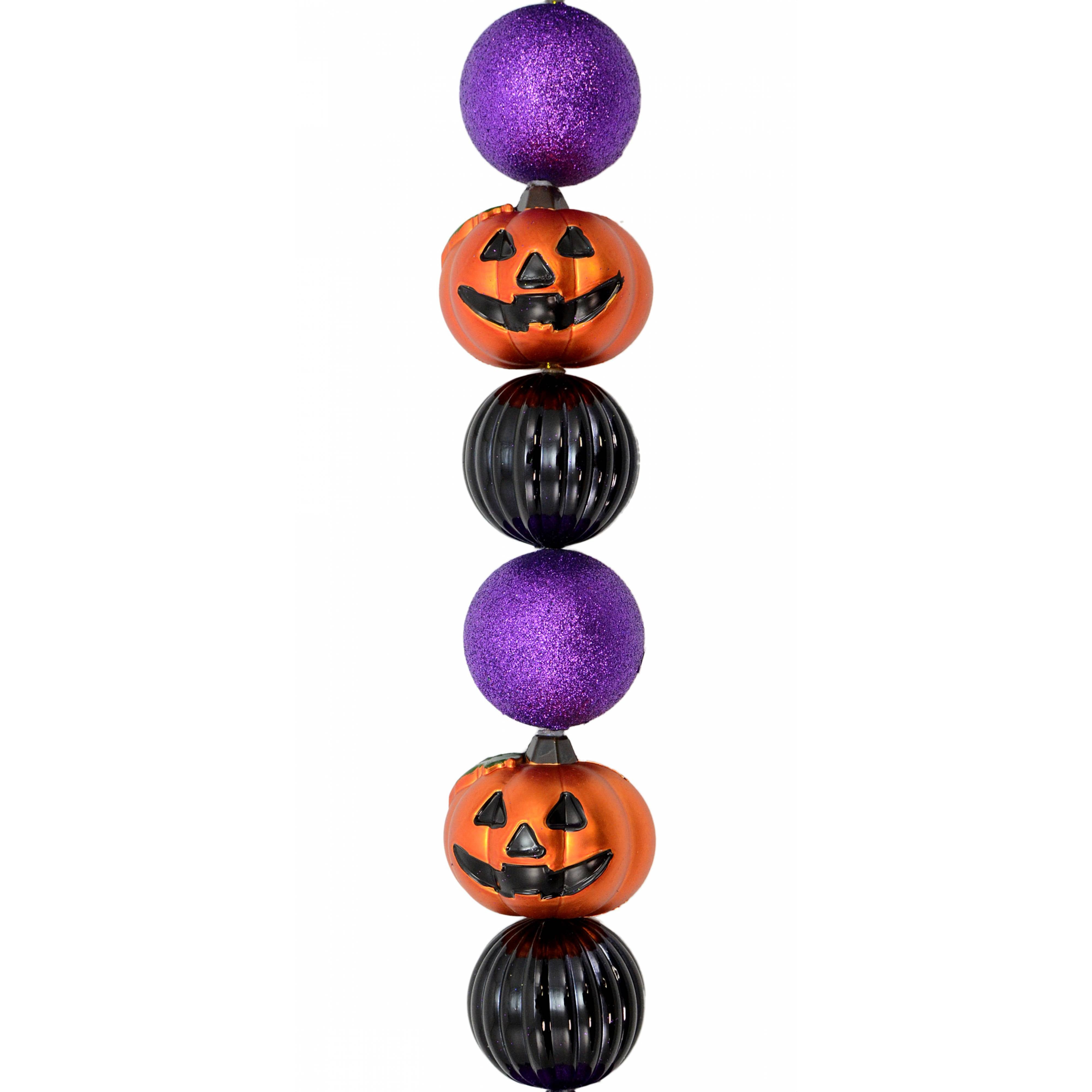 6' Halloween Pumpkin Ball Garland Item Number: HH8351