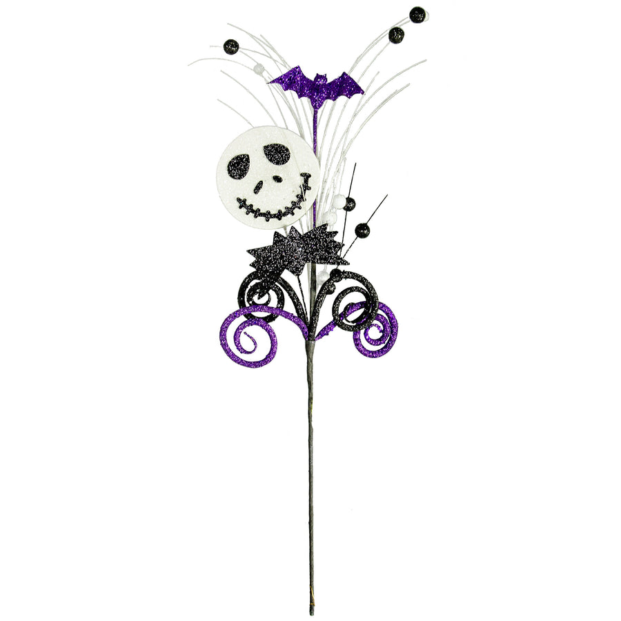 28" Halloween Smiling Jack Spray: White, Black, Purple detail photo 3