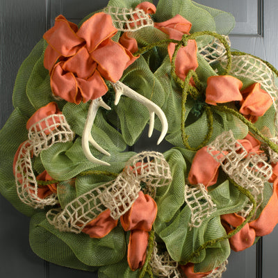 8" Hanging Antler Ornament: Brown (Set of 2) Lifestyle Photo