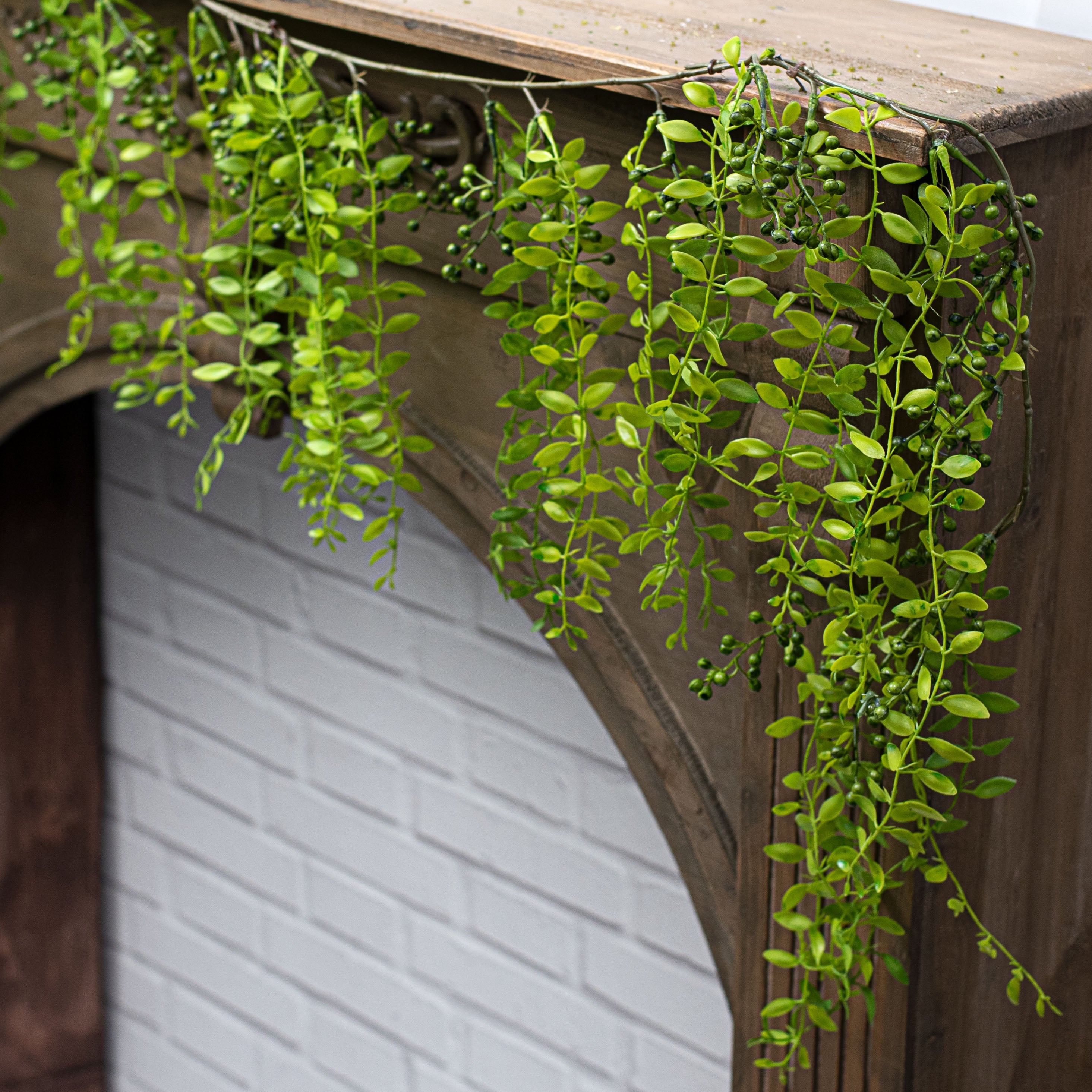 6' Hanging Fern Garland Lifestyle Photo