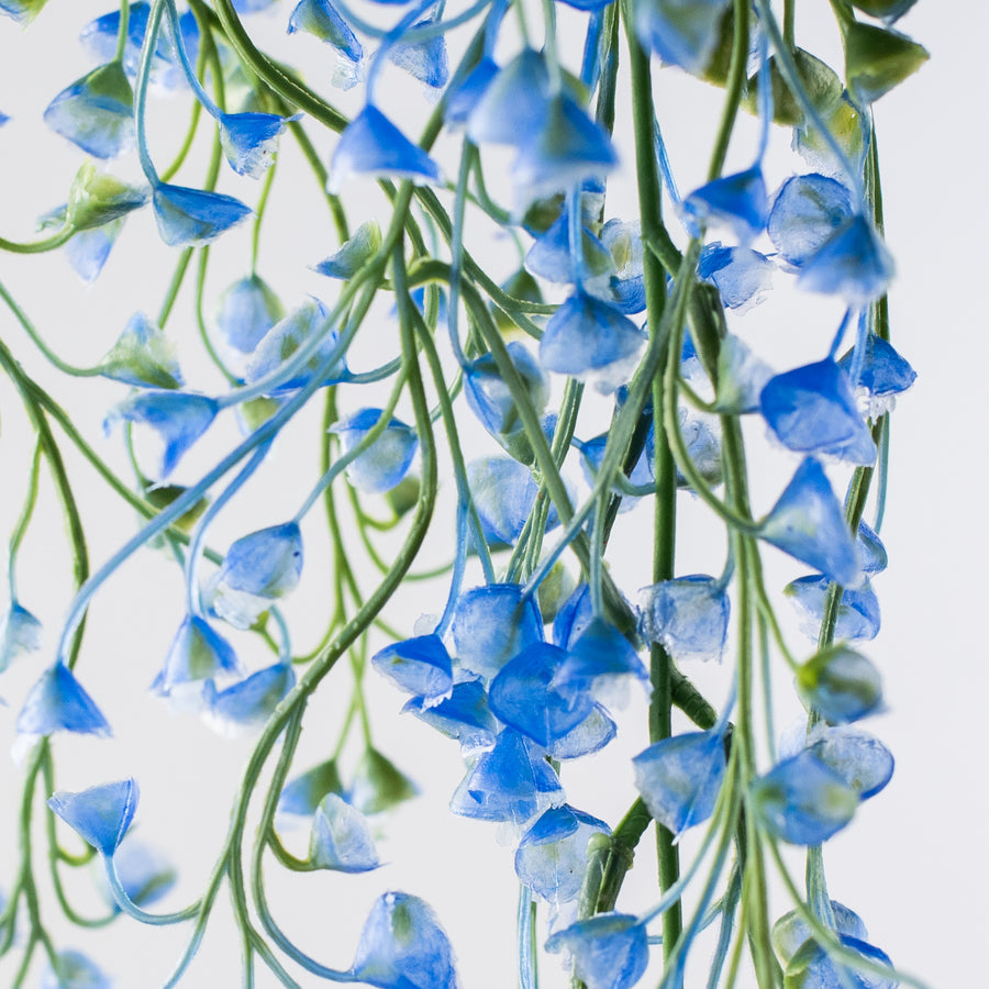33" Hanging Mini Flower Spray: Blue Lifestyle Photo