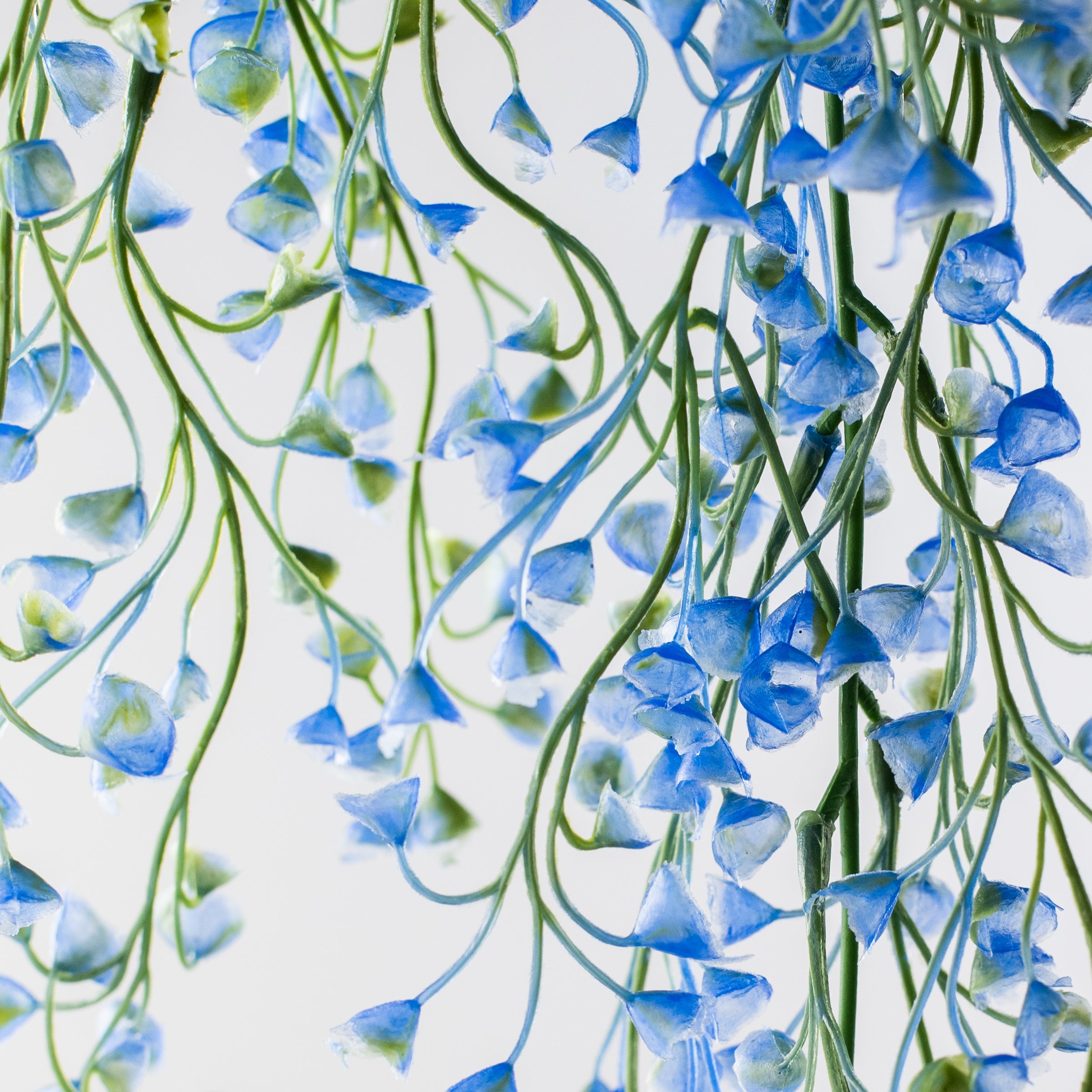 33" Hanging Mini Flower Spray: Blue detail photo 4