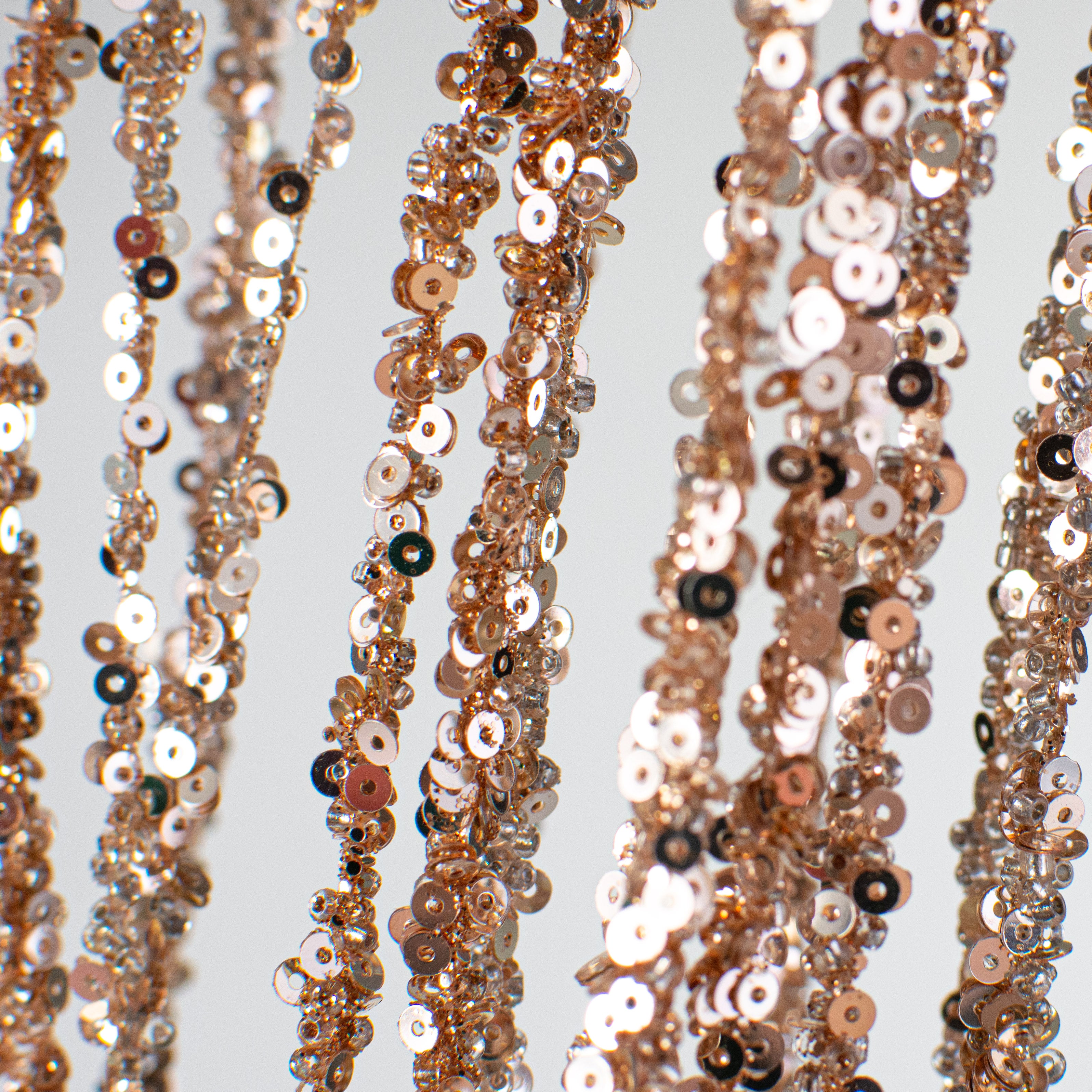 43" Hanging Sequin Spray: Rose Gold Lifestyle Photo