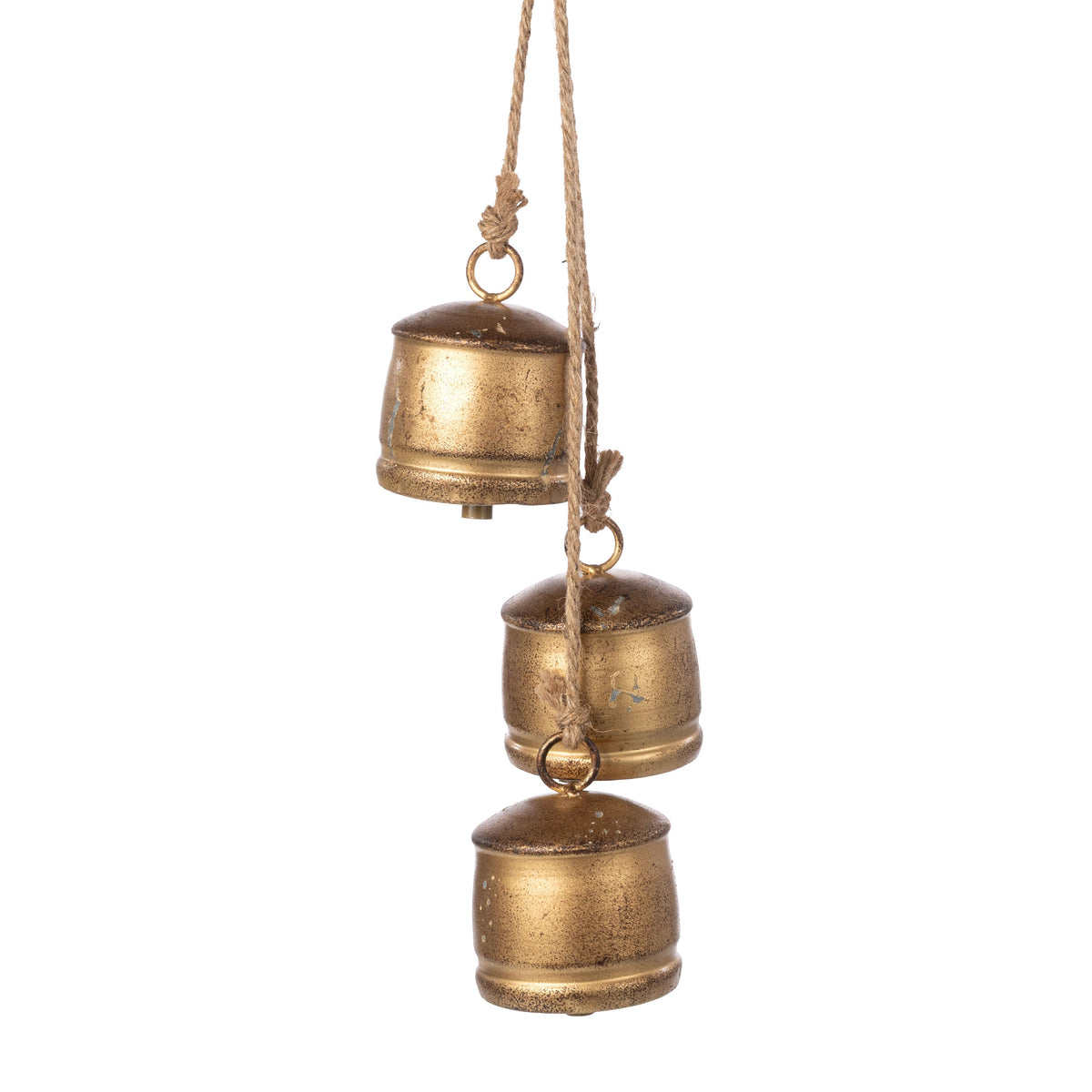 Hanging Silo Bell Ornament Cluster: Vintage Gold Item Number: 571087