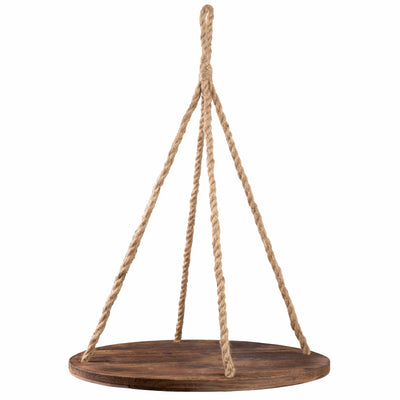 22" Hanging Wood Table: Round Item Number: AN1127