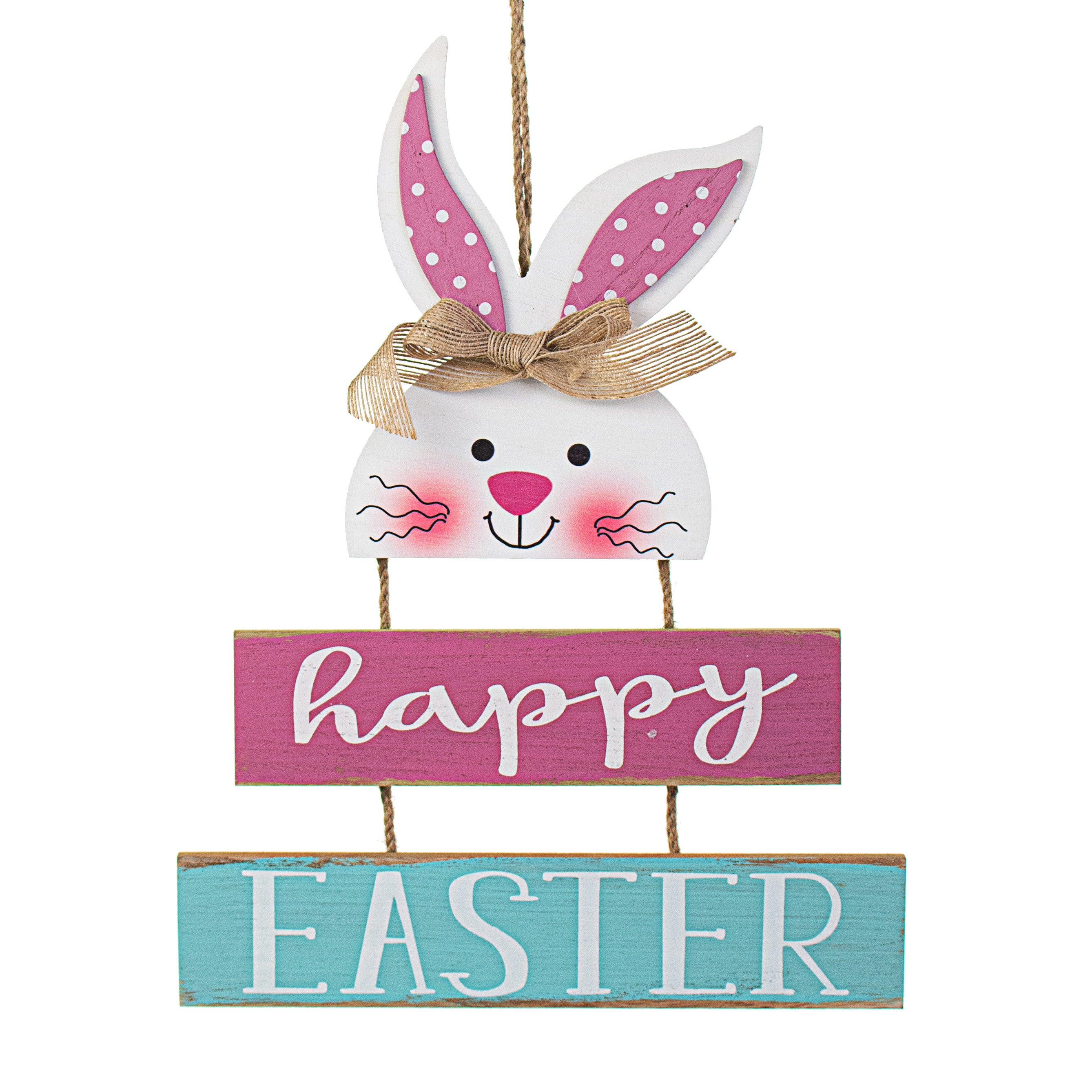 16" Happy Easter Bunny Sign Item Number: 62863BLPK