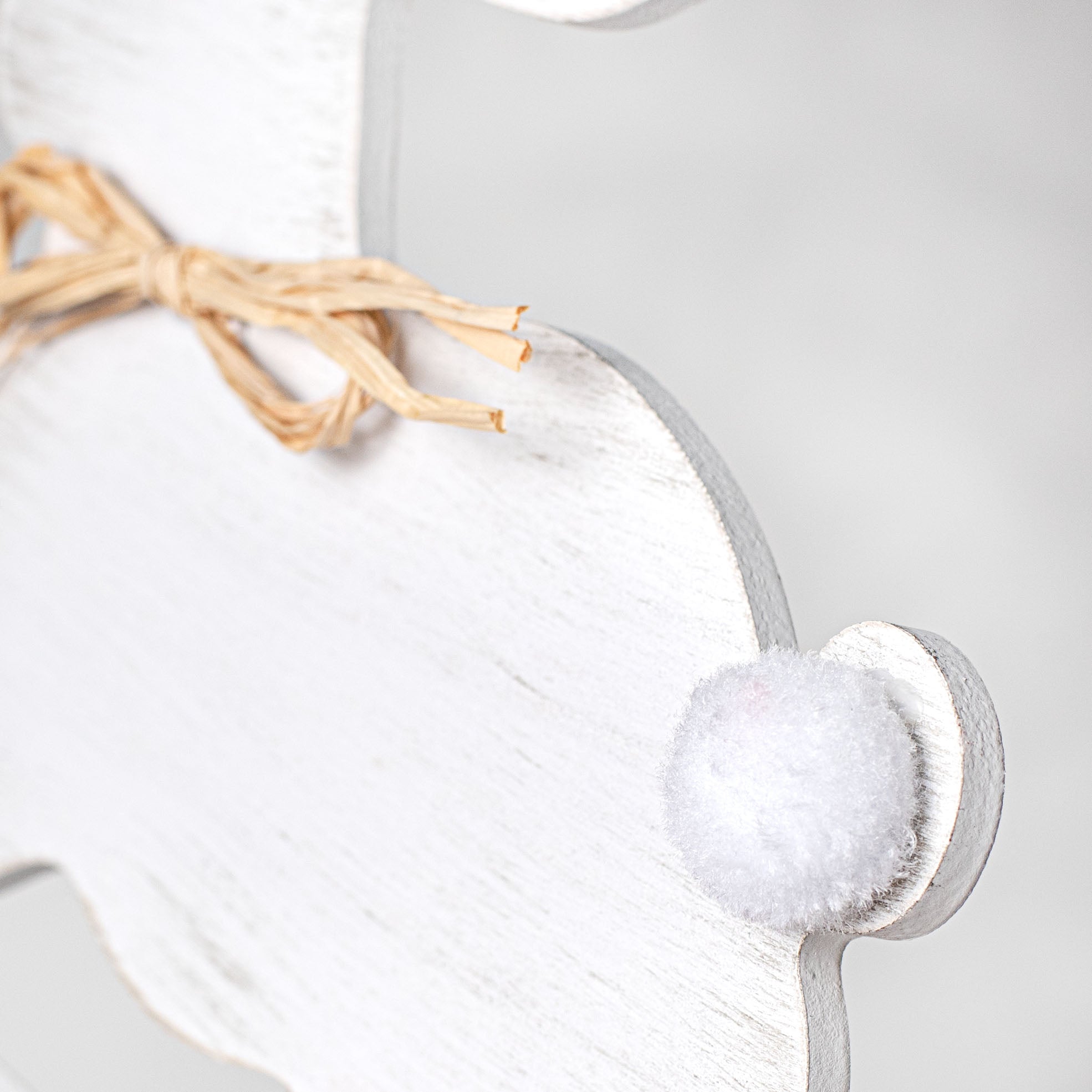 11.5" Happy Easter Bunny Wall Hanging detail photo 3