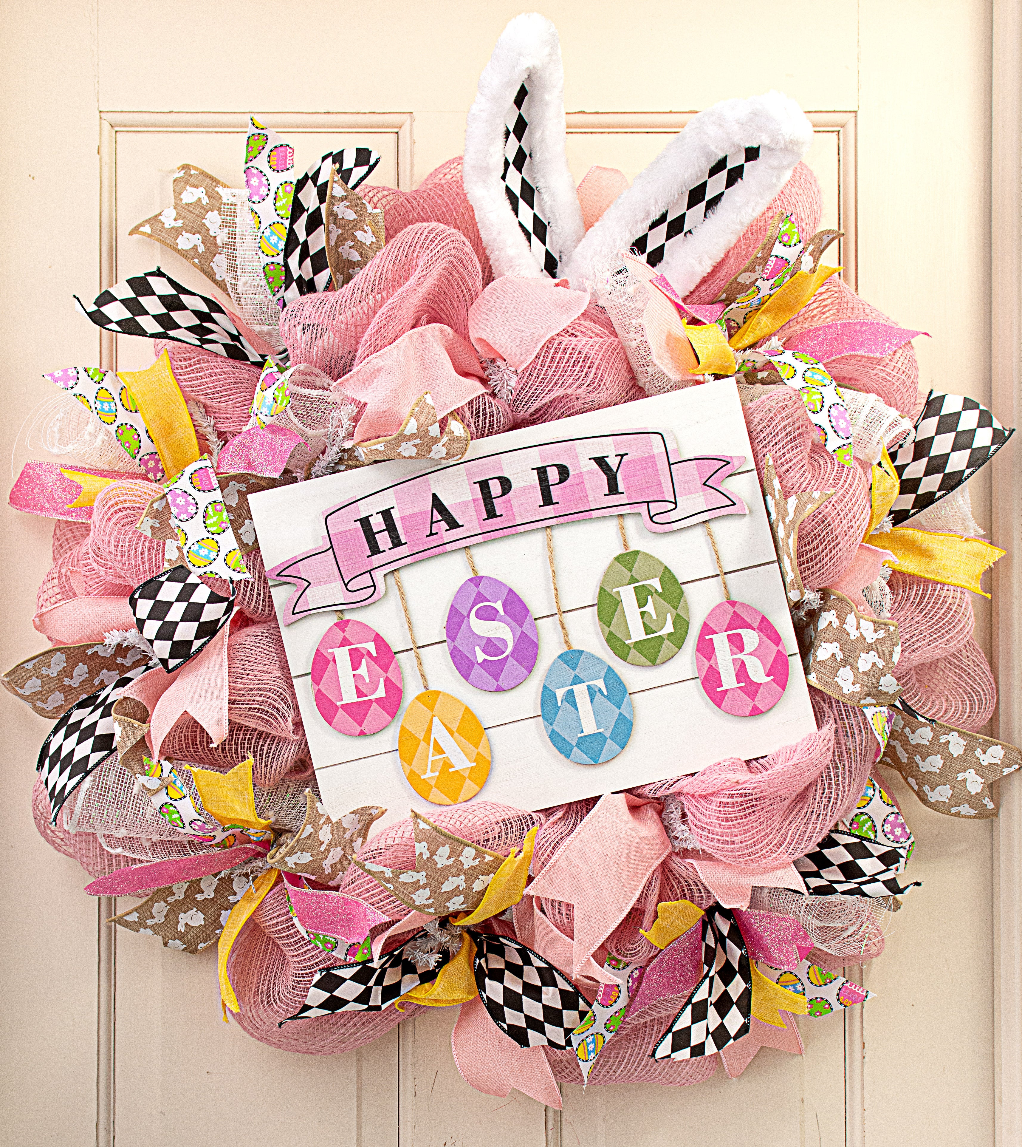 13" Happy Easter Eggs Sign Lifestyle Photo