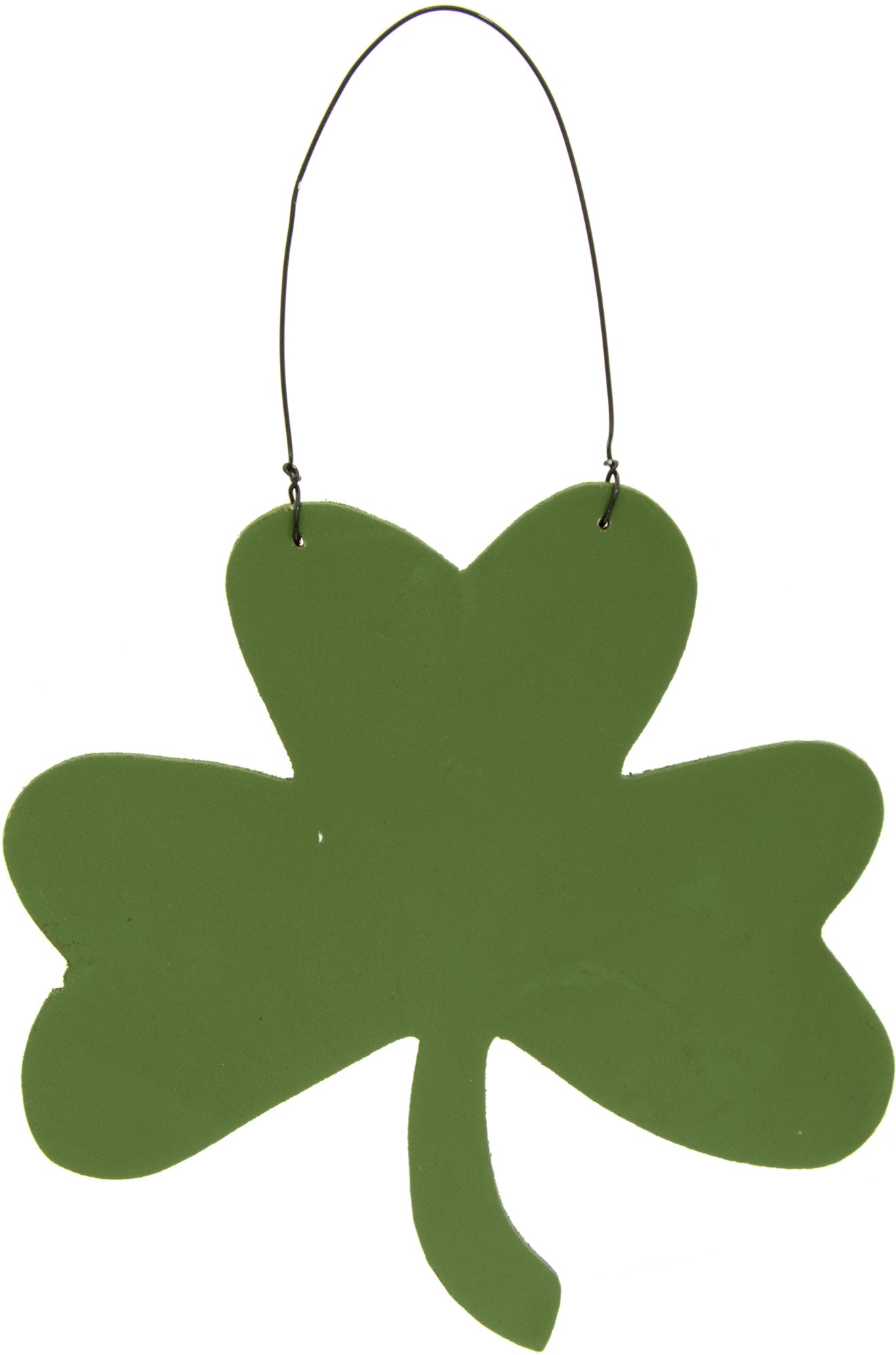 Happy St. Patrick's Day Wooden Clover Sign (6" x 6") detail photo 3