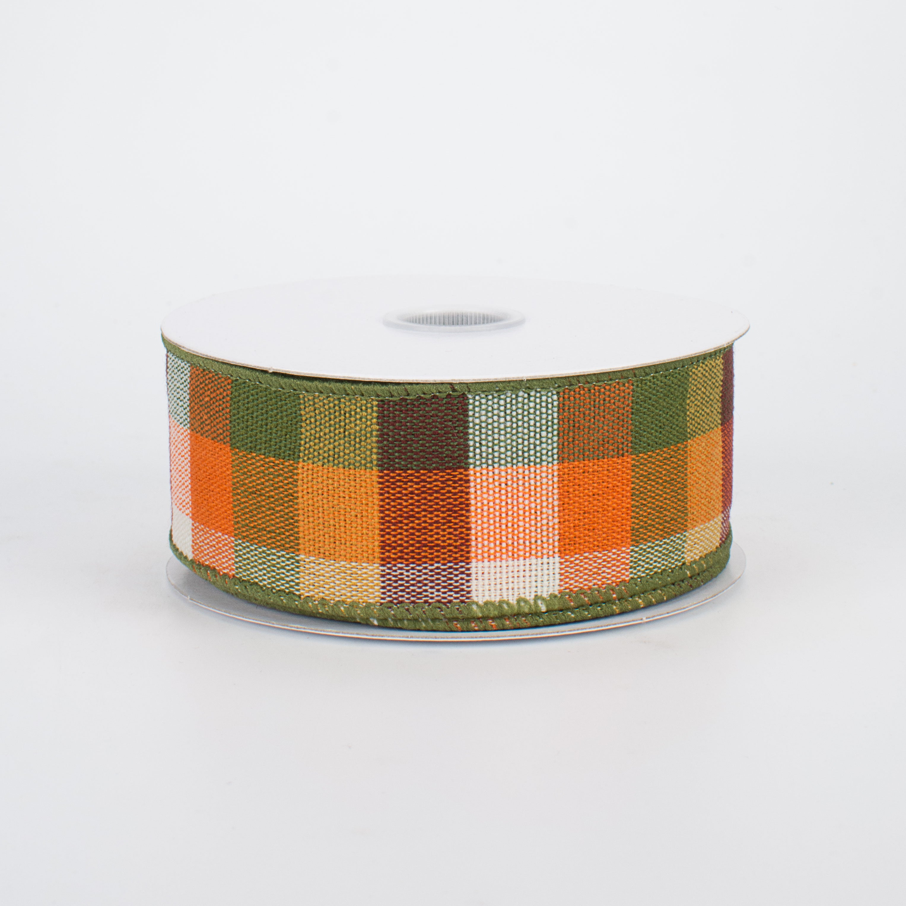 1.5" Harvest Check Woven Ribbon (10 Yards)
