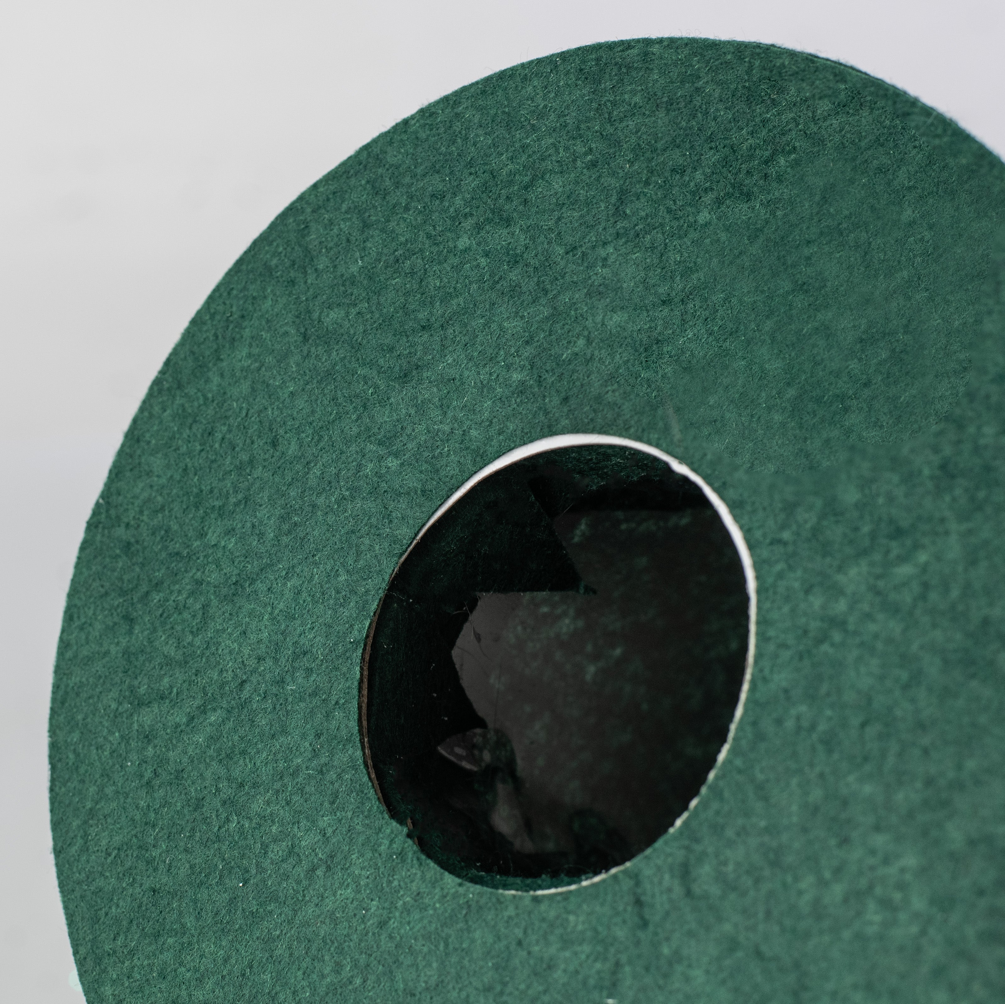 9" Hat With Trim Christmas Tree Topper: Green detail photo 4