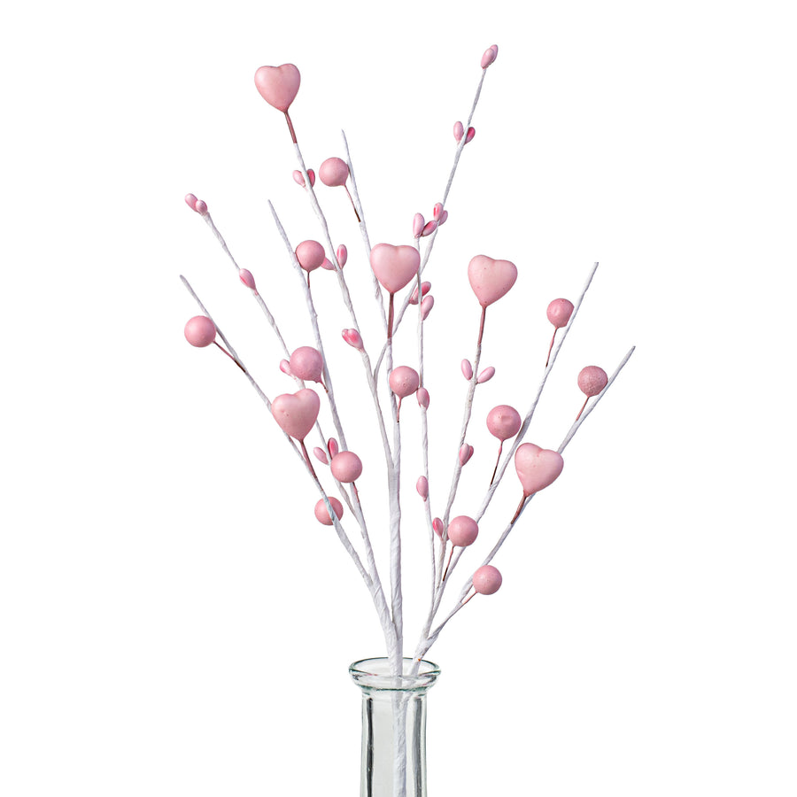 16" Heart Berry Pick: Pink Item Number: 63029PK
