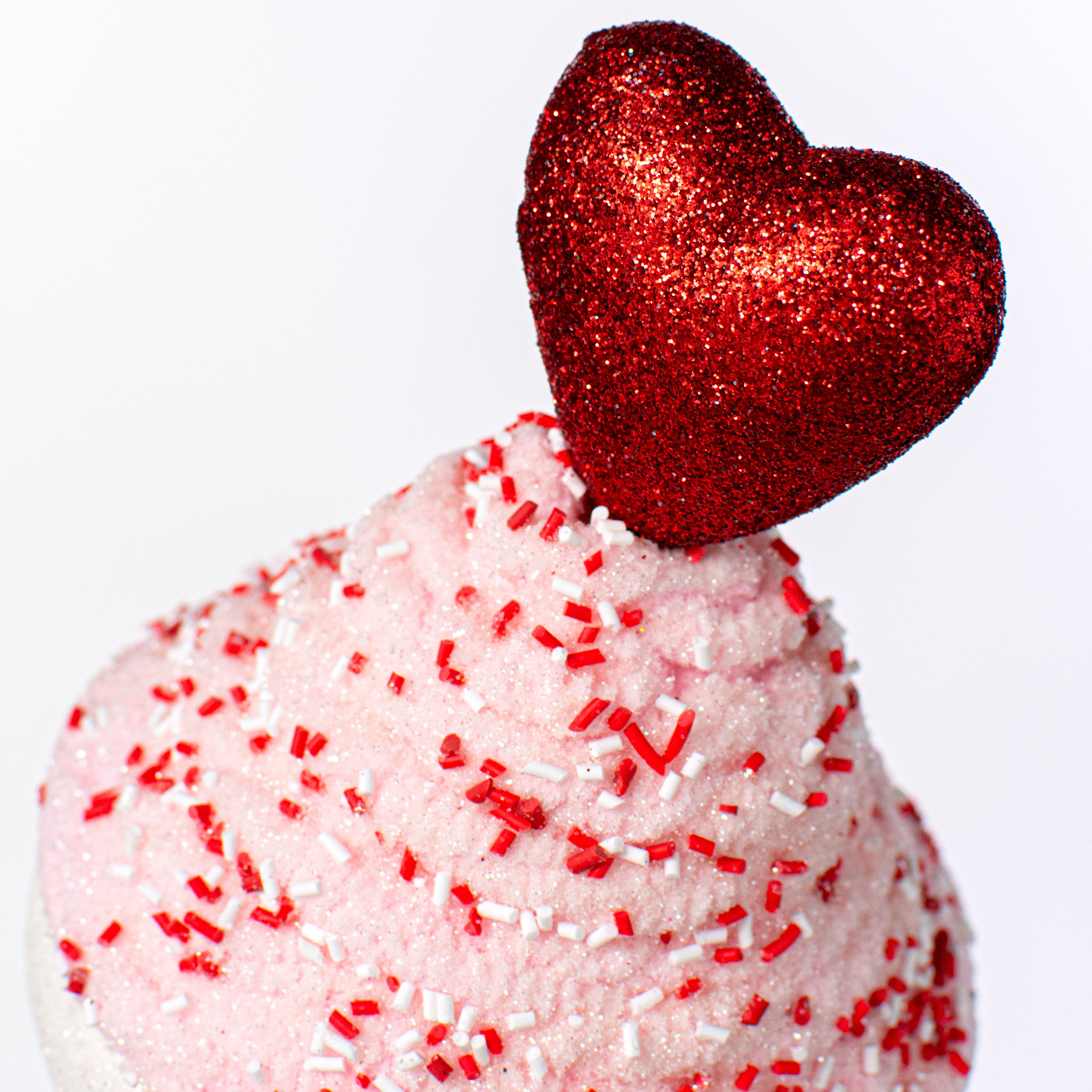18" Heart Cupcake Pick: Pink & Red Lifestyle Photo