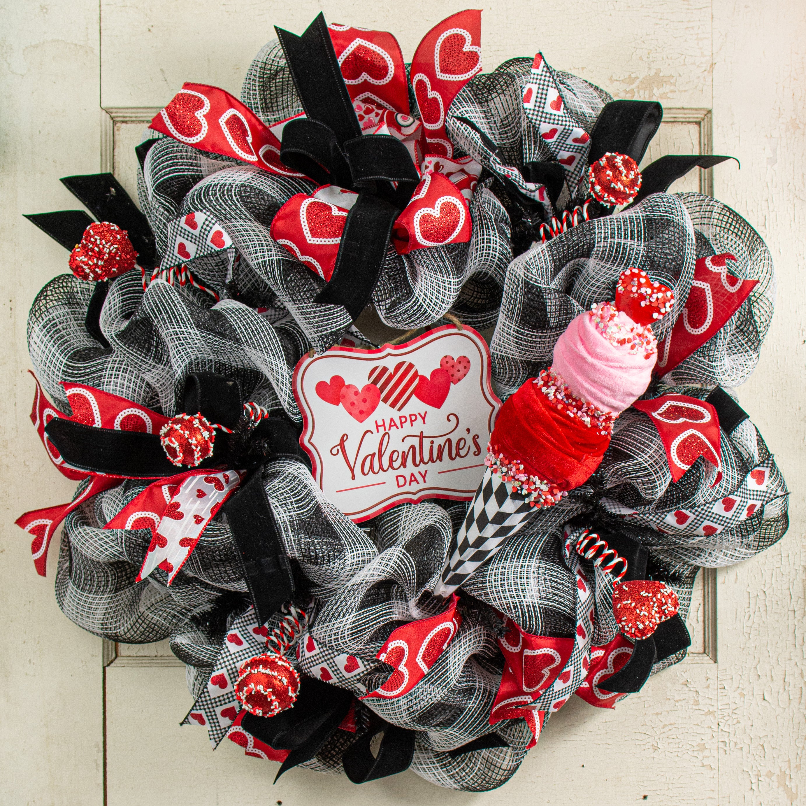 13" Heart Ice Cream Ornament Lifestyle Photo