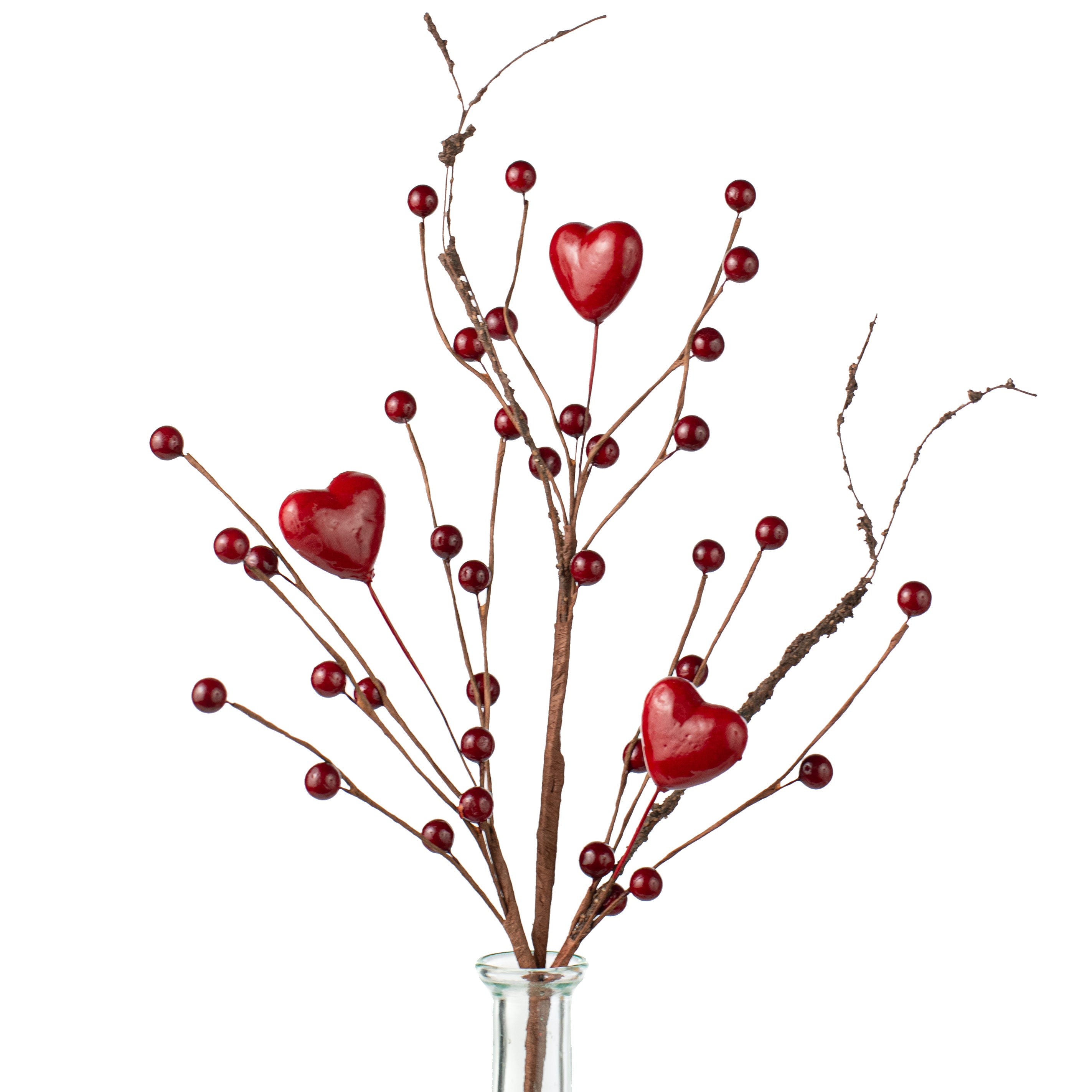 18" Hearts & Berries Pick: Red Item Number: 31255
