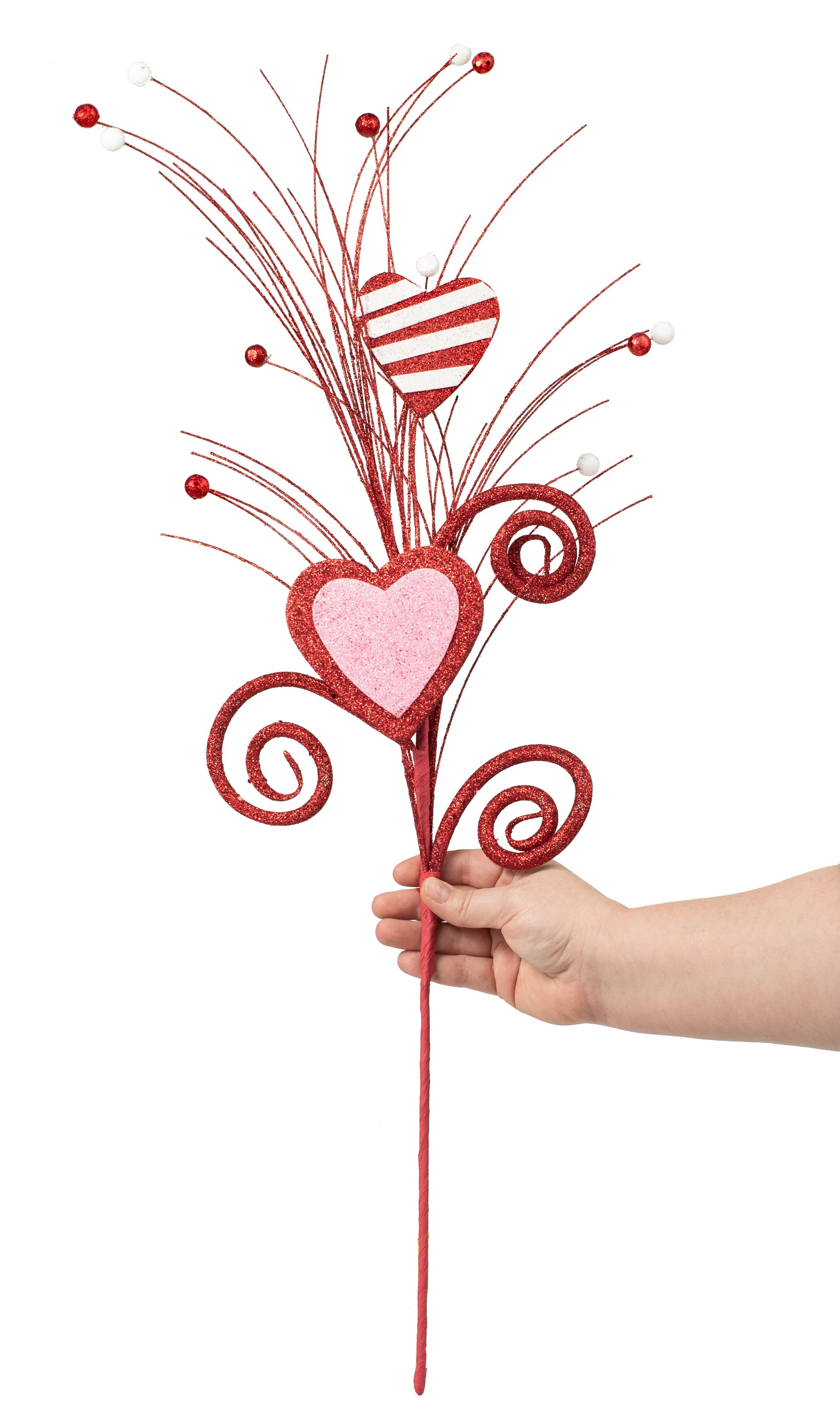 29" Hearts Swirl Ball Spray detail photo 3