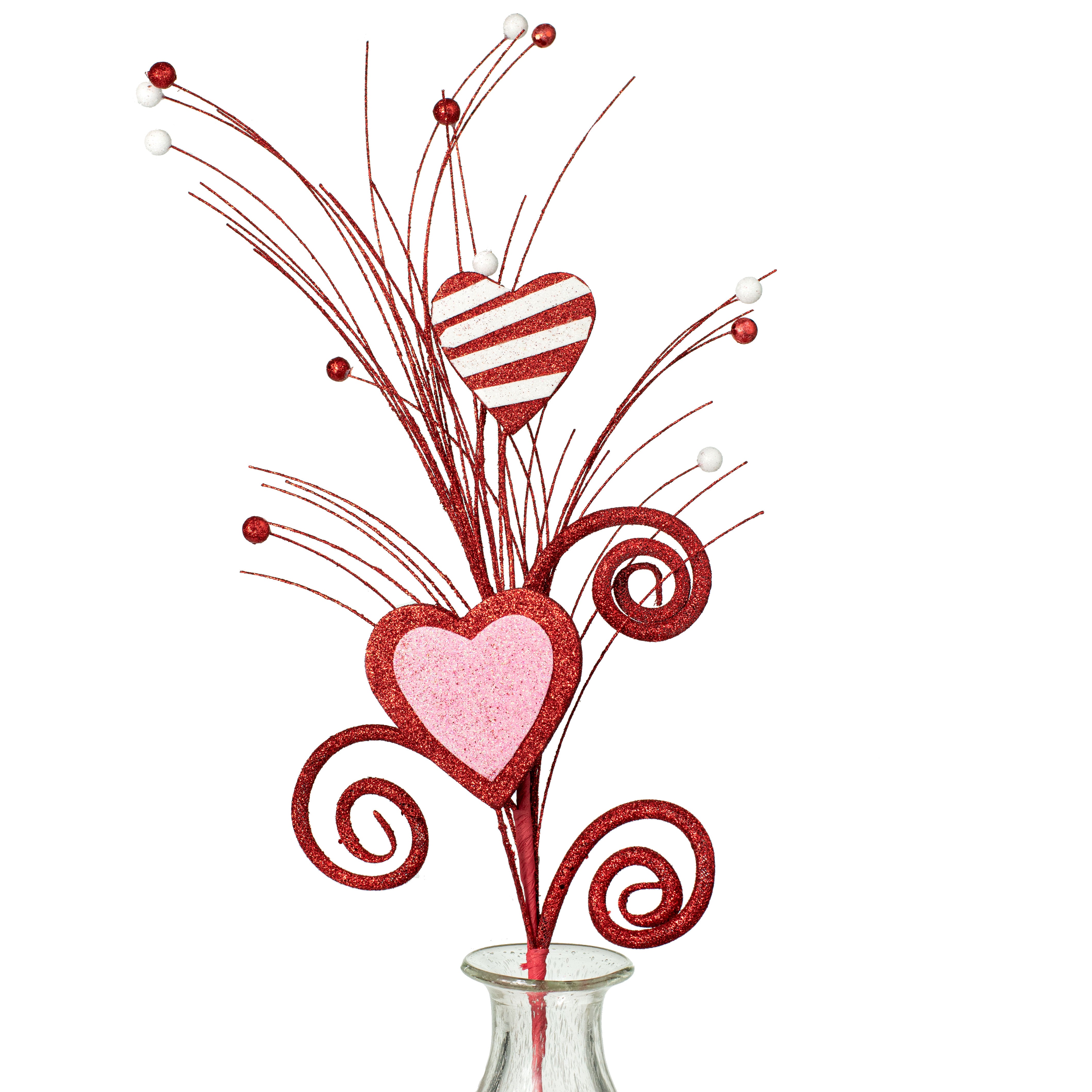 29" Hearts Swirl Ball Spray Item Number: 62215RDWTPK