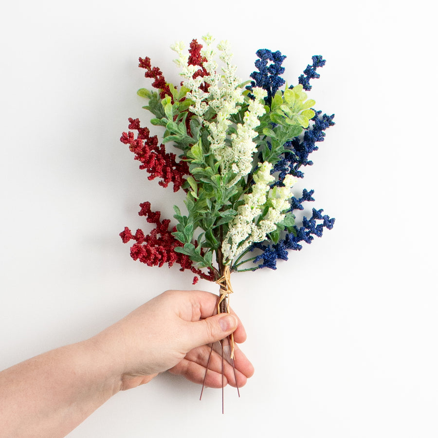 15" Heather with Boxwood Bundle: Red, White, Blue detail photo 3