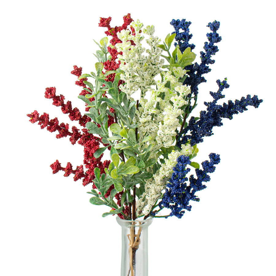 15" Heather with Boxwood Bundle: Red, White, Blue Item Number: 31215