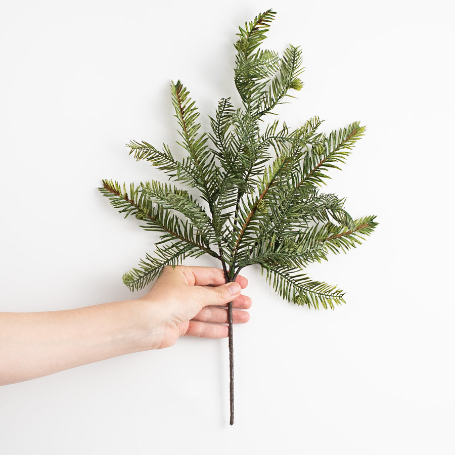 17" Hemlock Pine Spray detail photo 3