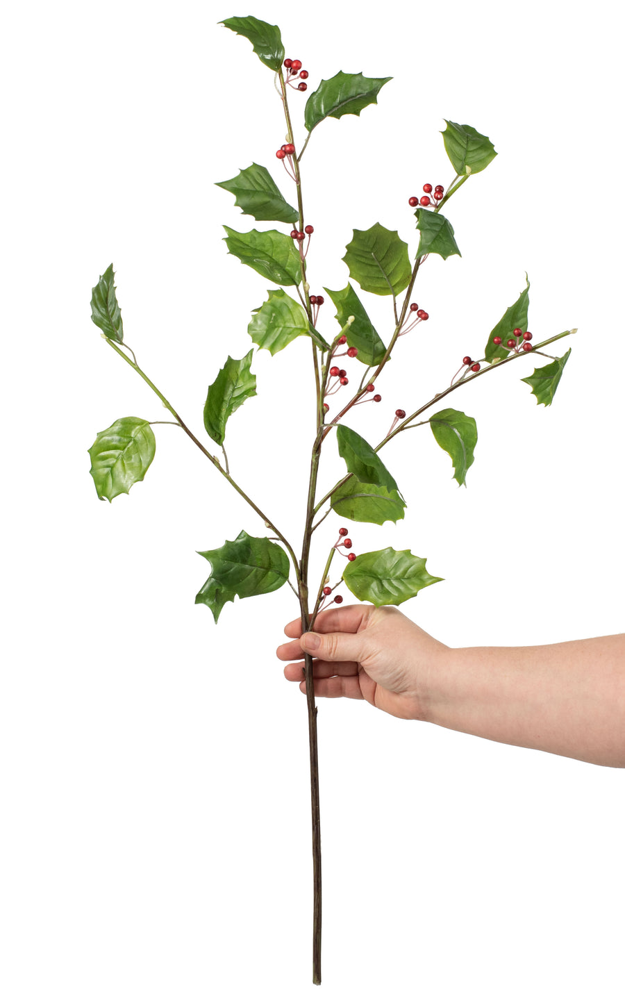 31" Holly Berry Spray: Red detail photo 3