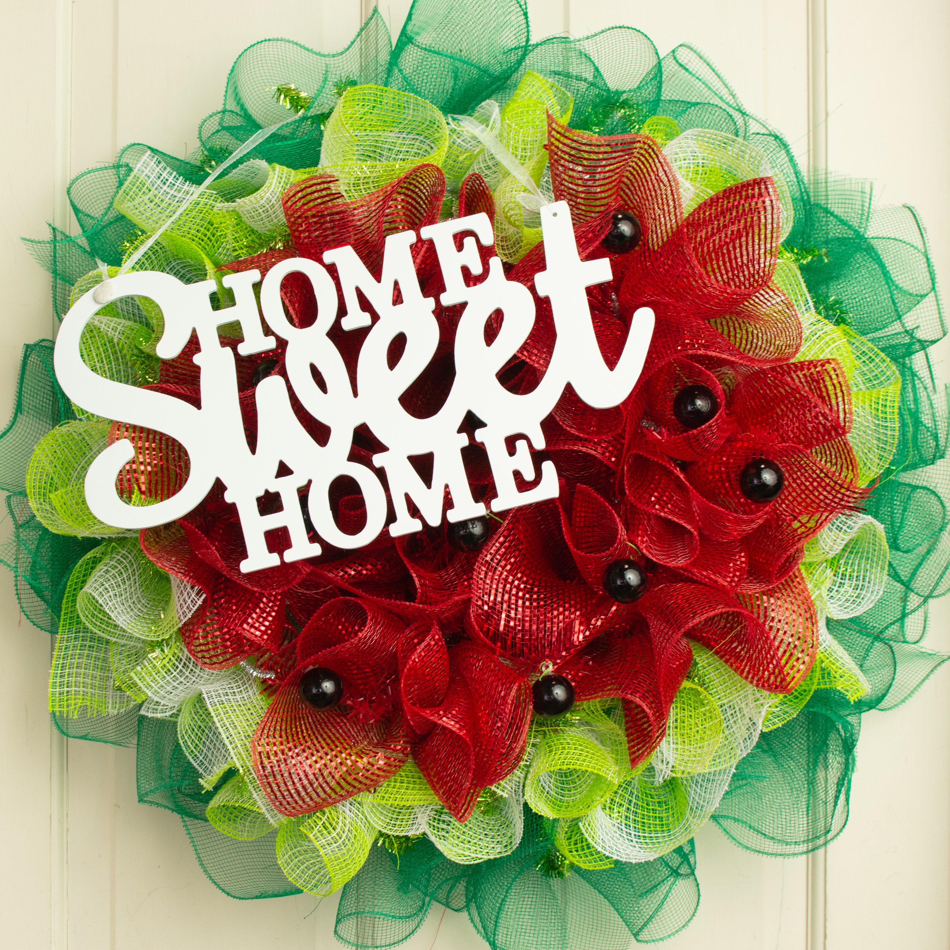 15" Home Sweet Home Cutout Sign: White detail photo 4