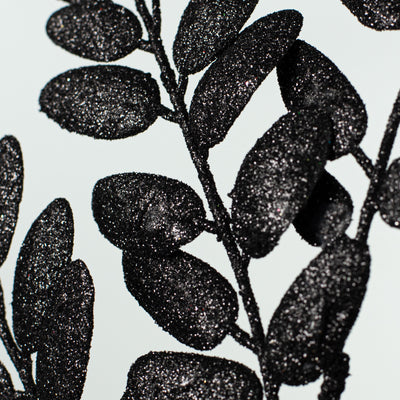 22" Honey Locust Leaf Glitter Spray: Black Lifestyle Photo