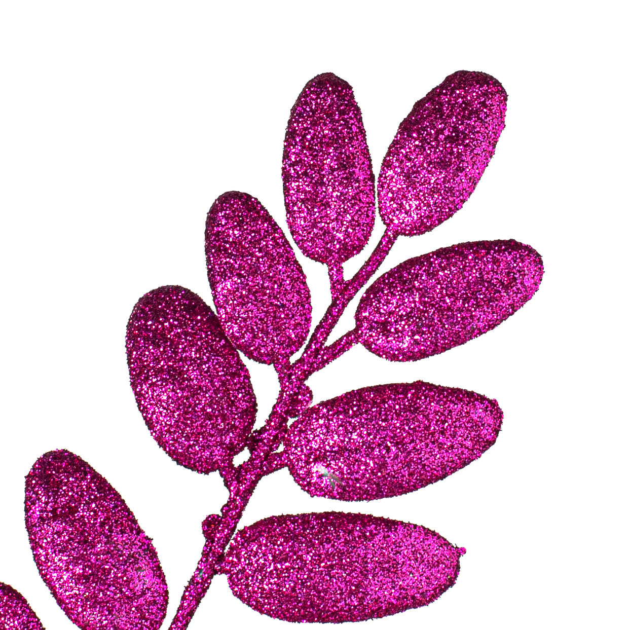 22" Honey Locust Leaf Glitter Spray: Magenta Pink Lifestyle Photo