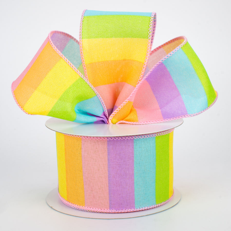 2.5" Horizontal Rainbow Ribbon (10 Yards) Lifestyle Photo