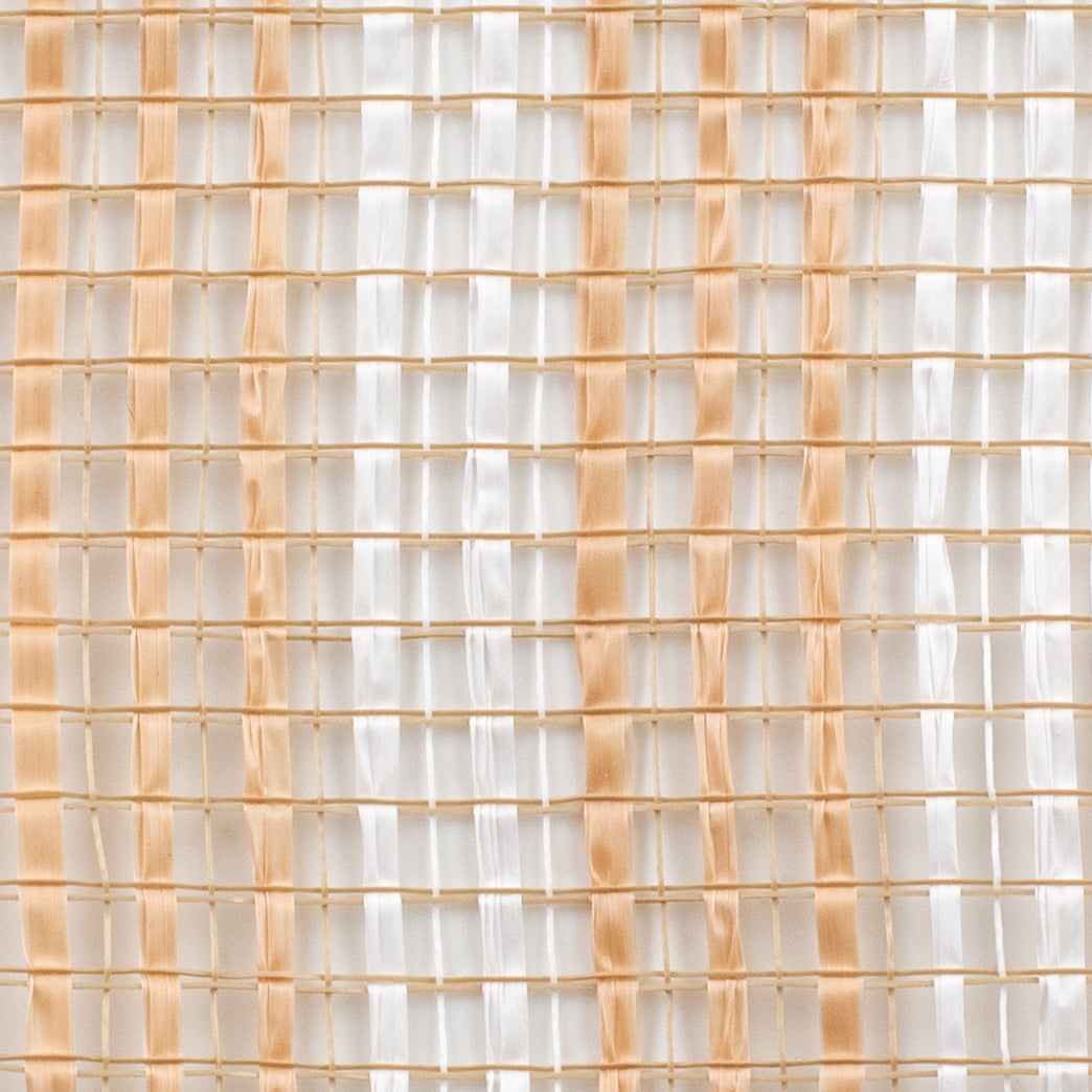 10" Horizontal Wide Strip Mesh: Natural & White detail photo 3