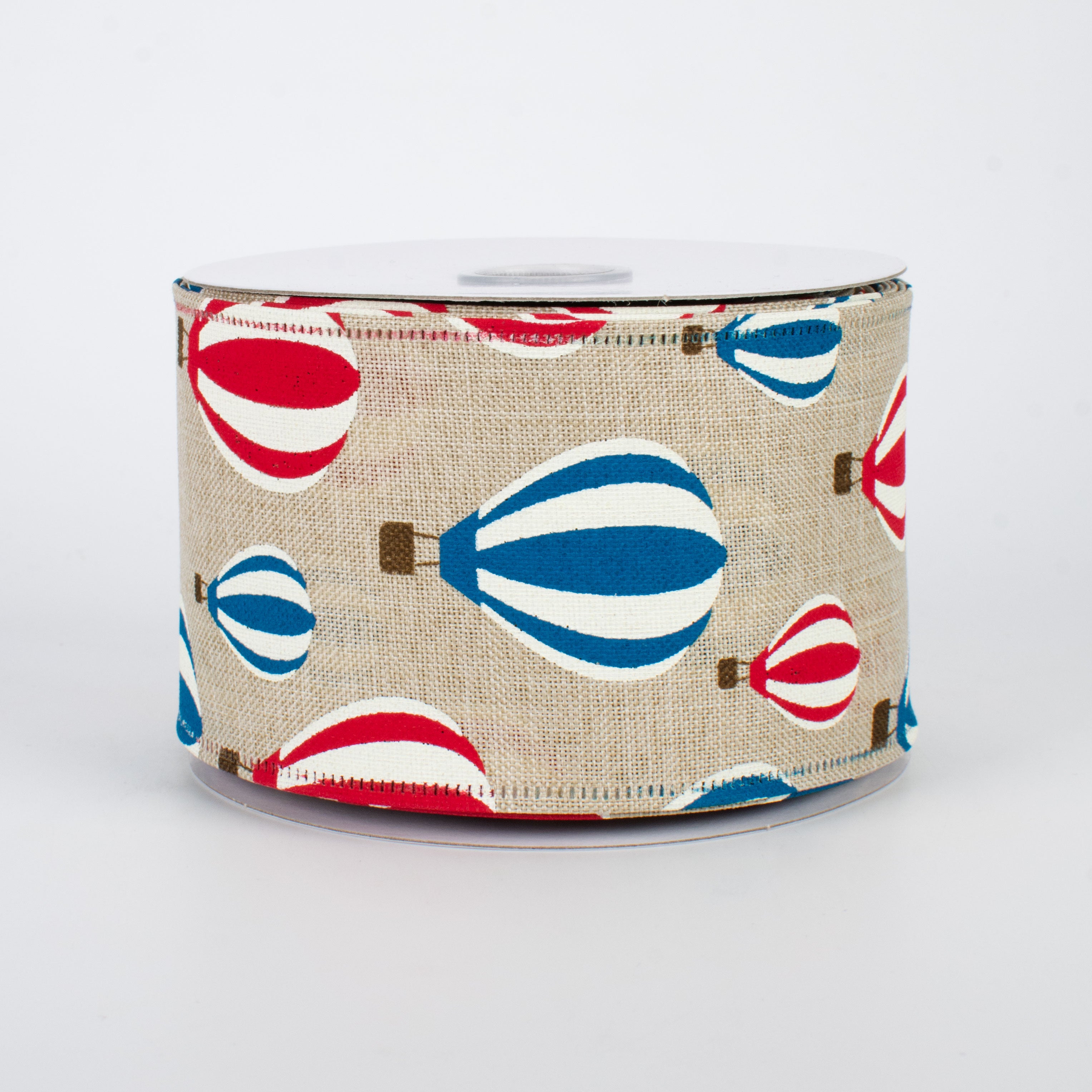 2.5" Hot Air Balloon Ribbon: Red, White, Blue (10 Yards)