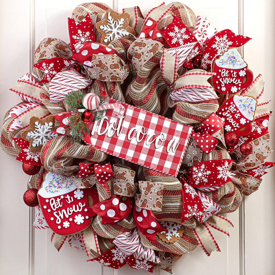 11" Hot Cocoa Gift Tag Ornament Lifestyle Photo