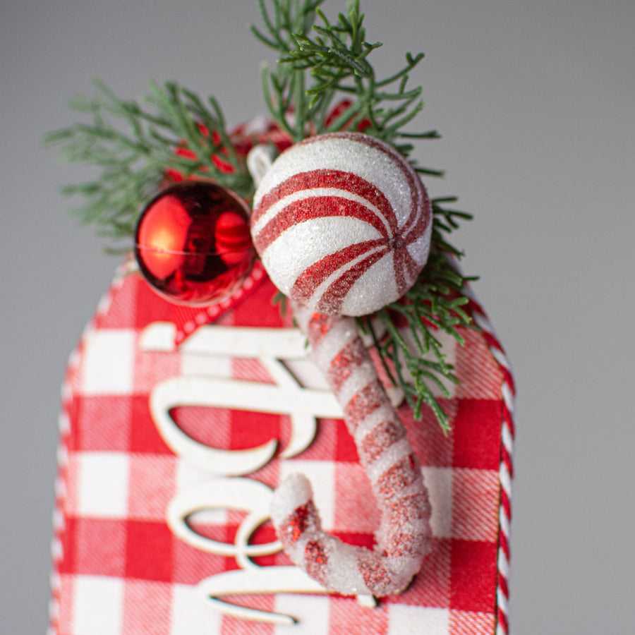 11" Hot Cocoa Gift Tag Ornament detail photo 3