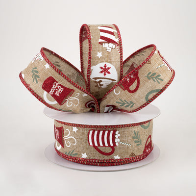 1.5" Hot Cocoa Ribbon: Light Beige (10 Yards) Lifestyle Photo