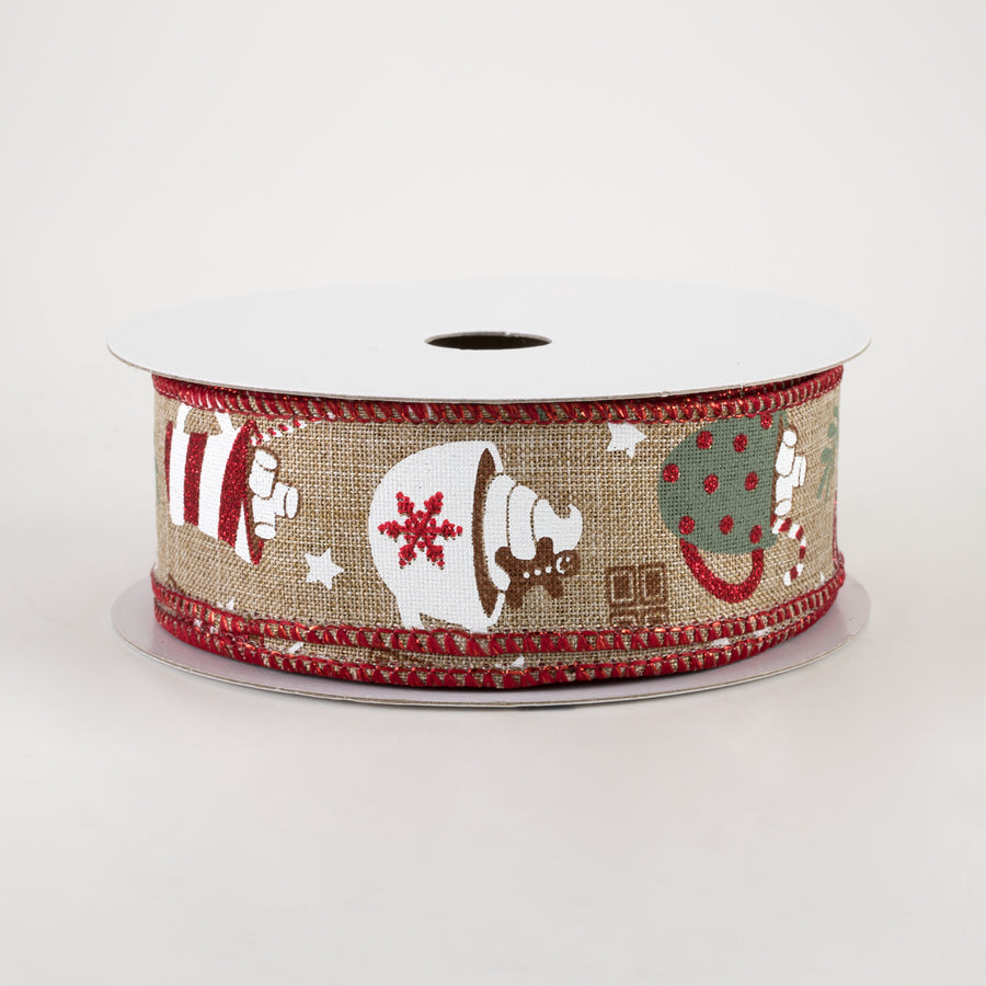 1.5" Hot Cocoa Ribbon: Light Beige (10 Yards)
