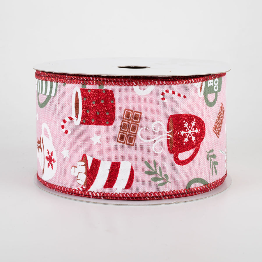 2.5" Hot Cocoa Ribbon: Light Pink (10 Yards)
